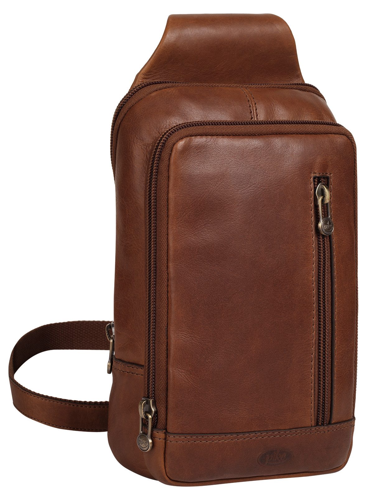 Piké Schoudertas echt leder