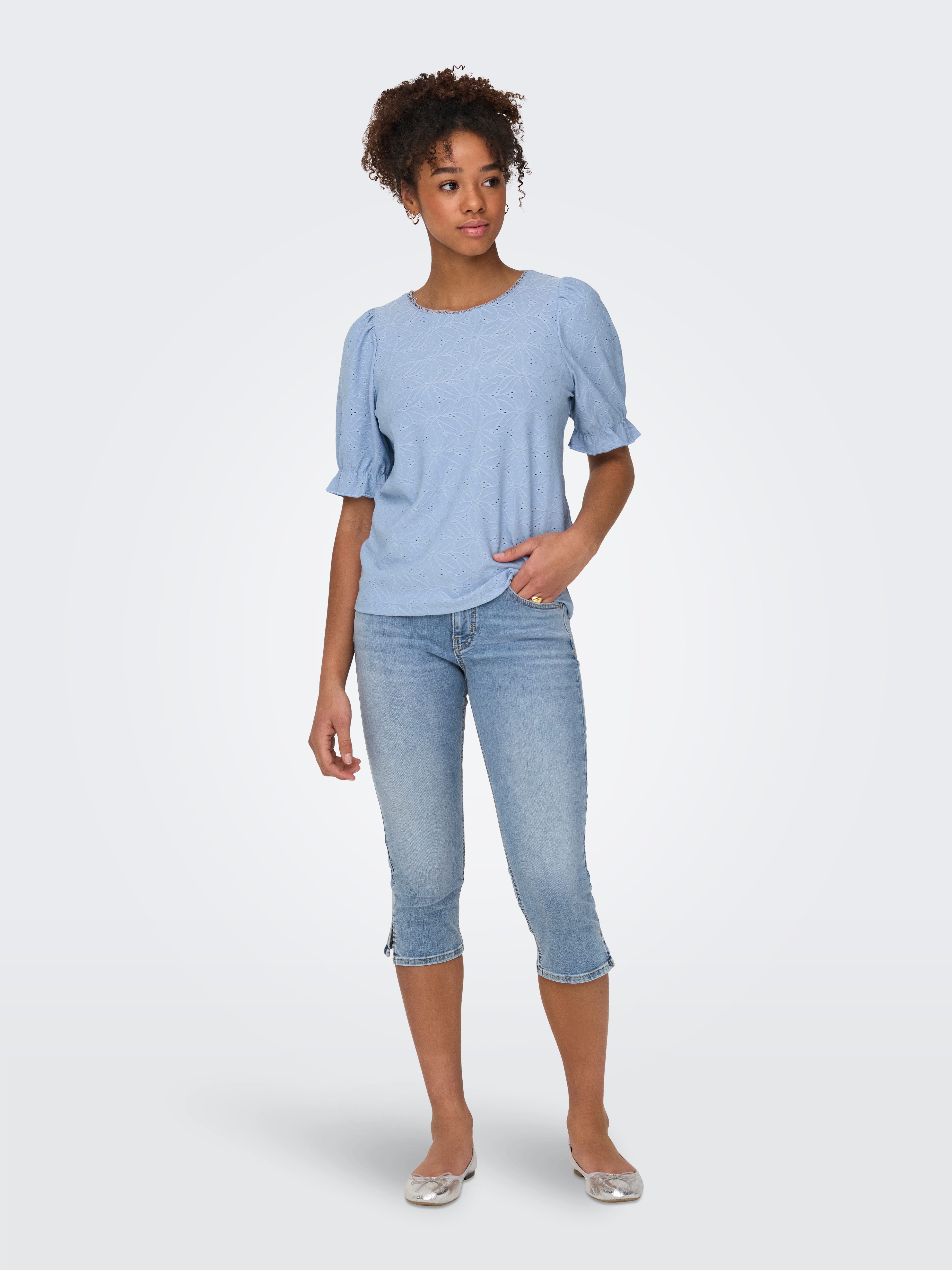 Only 7/8-capri-jeans ONLBLUSH MW SLIT CAP SHORTS DNM DOT NOOS