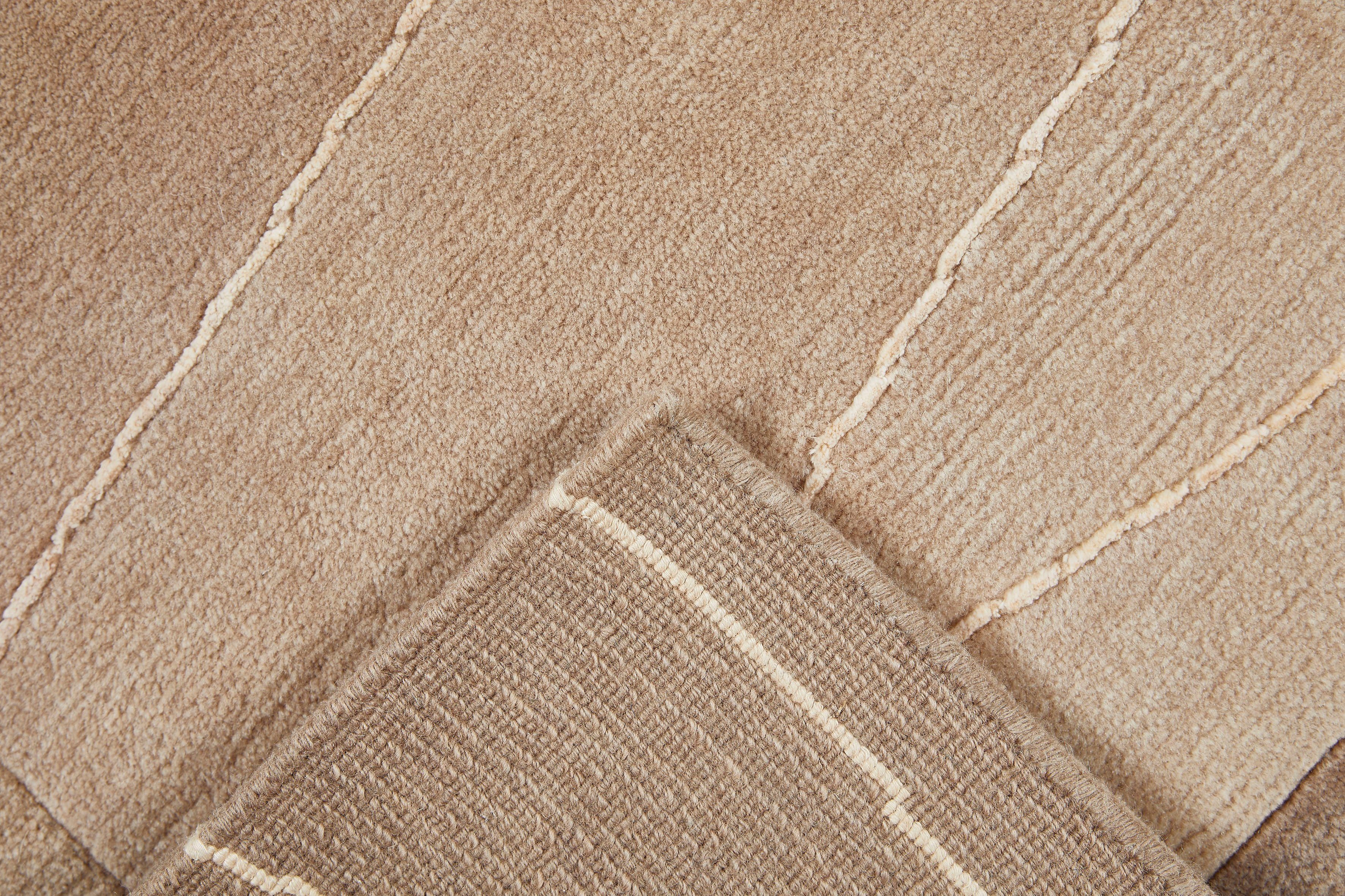 LUXOR living Wollen kleed LINEO Nepal tapijt, 100% wol, handgeknoopt, met bies