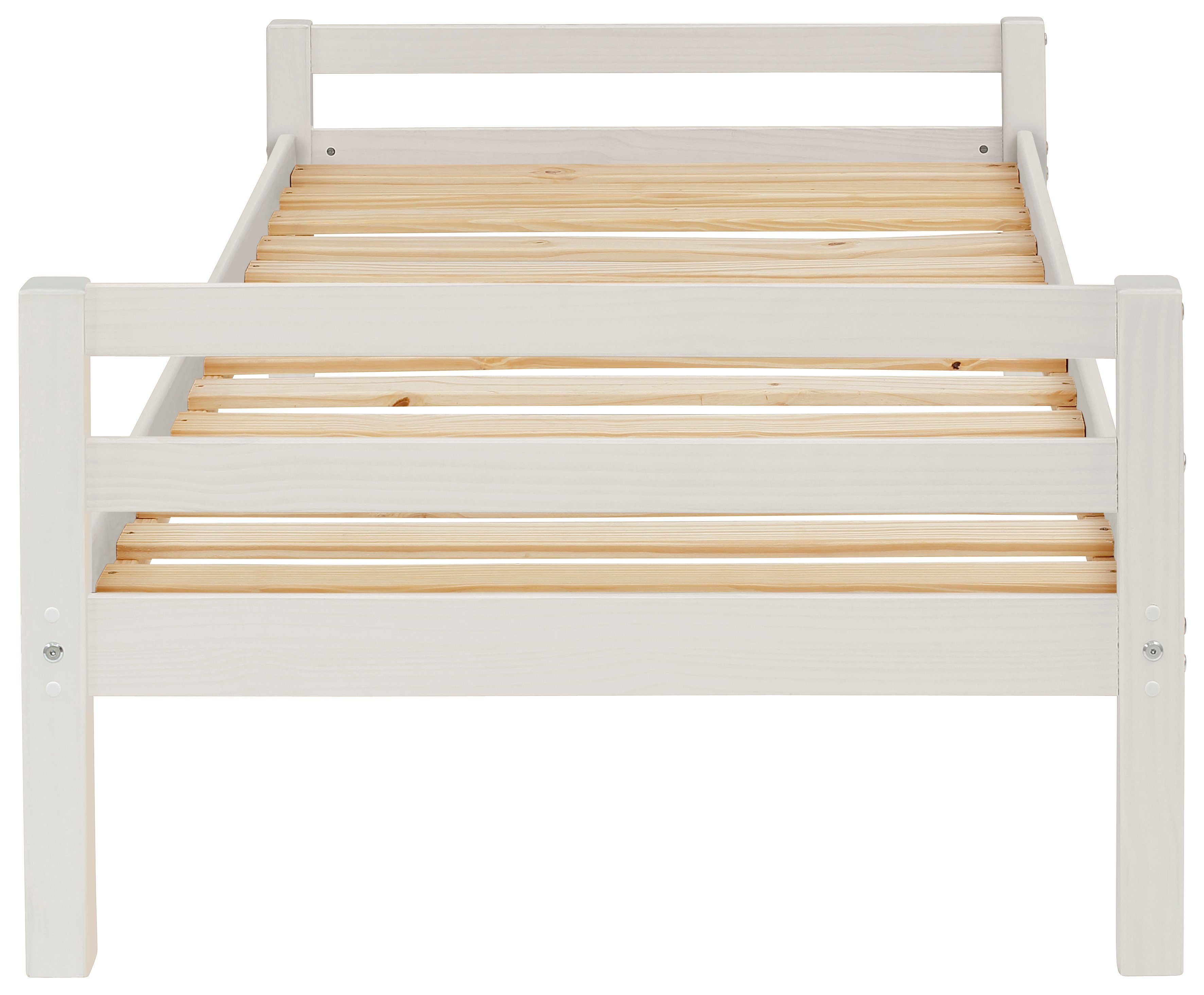 Lüttenhütt Kinderledikant Alpi 1-persoons van mooi grenenhout, lattenbodem, ligoppervlak 90x200 cm
