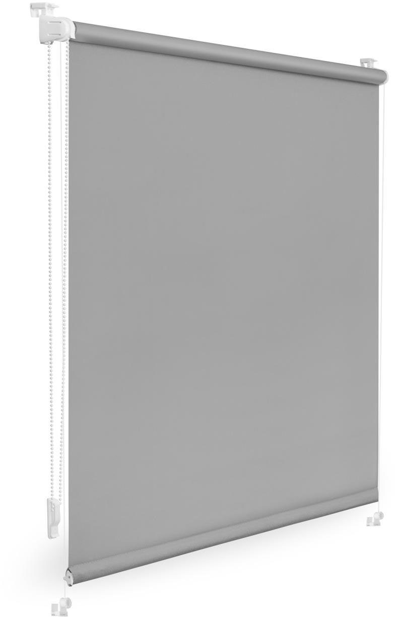 LICHTBLICK Rolgordijn met zijbediening Uni Rollo met klemsteun en kleurlaag - voor ramen en deuren, klemmfix (1 stuk) rolgordijnen maat 90 cm x 150