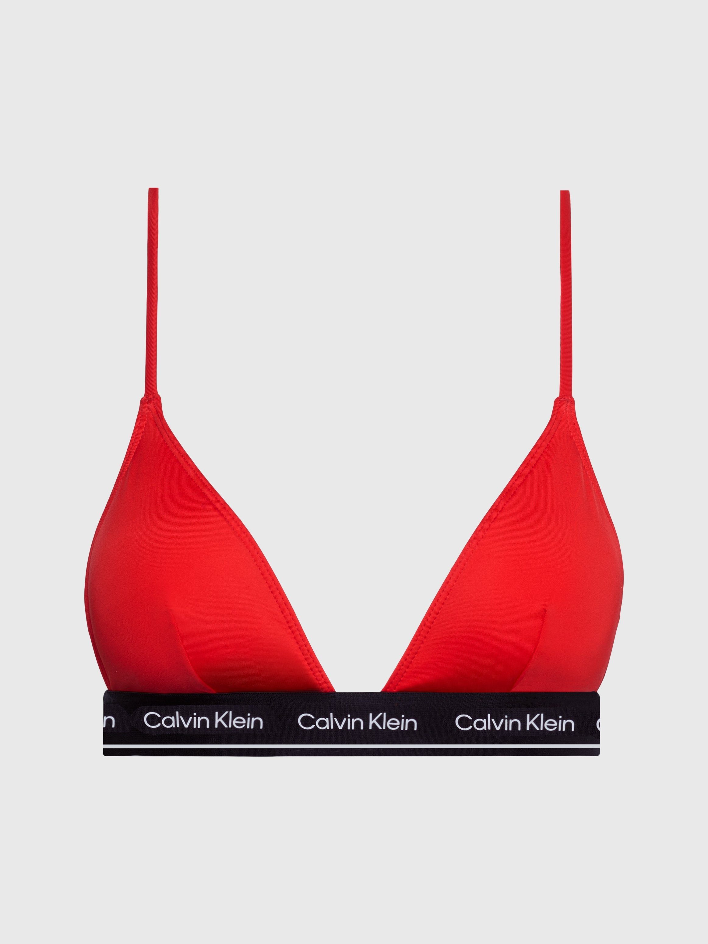 Calvin Klein Swimwear Triangel-bikinitop TRIANGLE-RP met logo op de onderste band