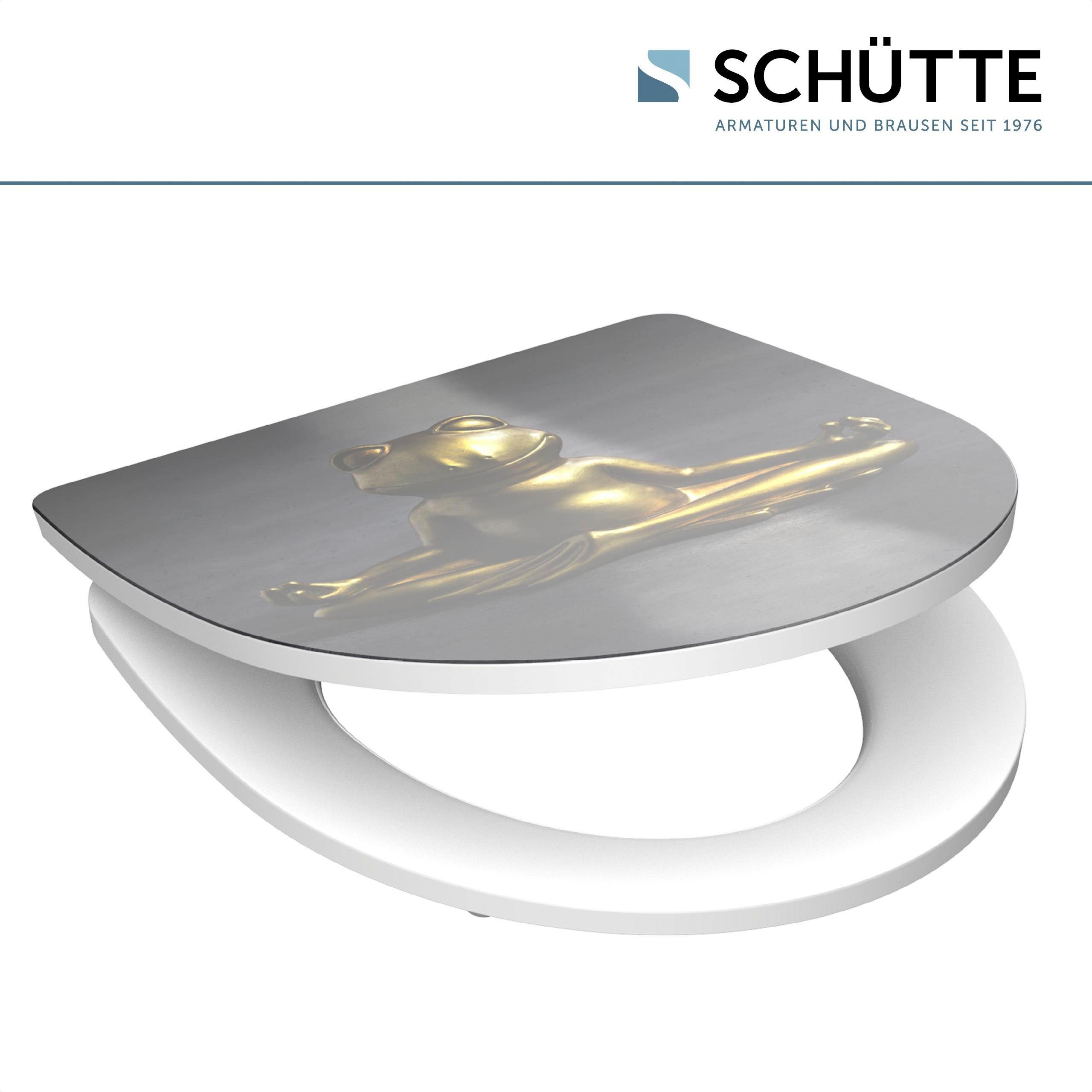 Schütte Toiletzitting Relaxing Frog Duroplast, met softclosemechanisme en snelsluiting, High gloss