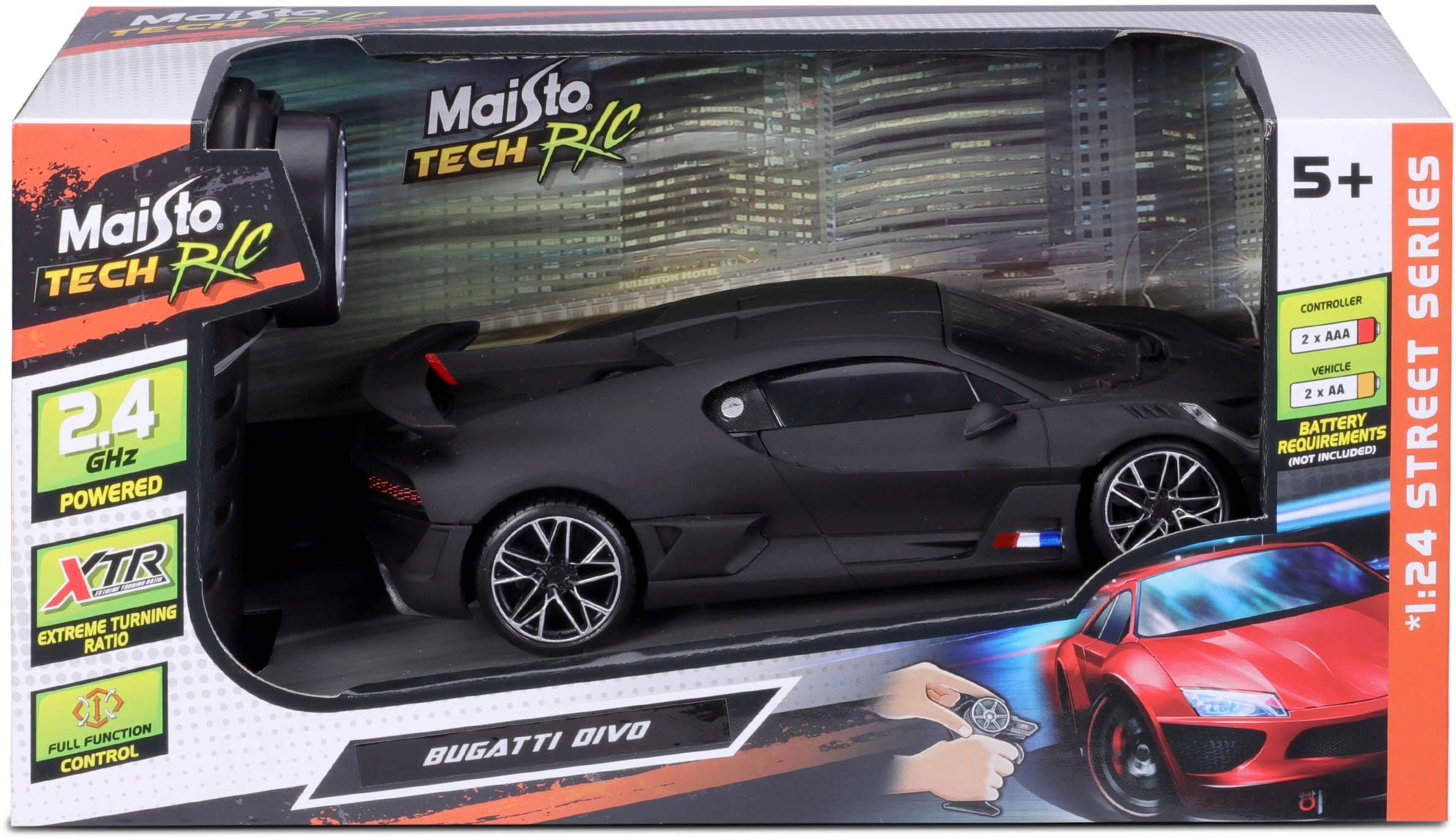 Maisto Tech Radiografisch bestuurbare auto Bugatti Divo 2,4GHz, matzwart