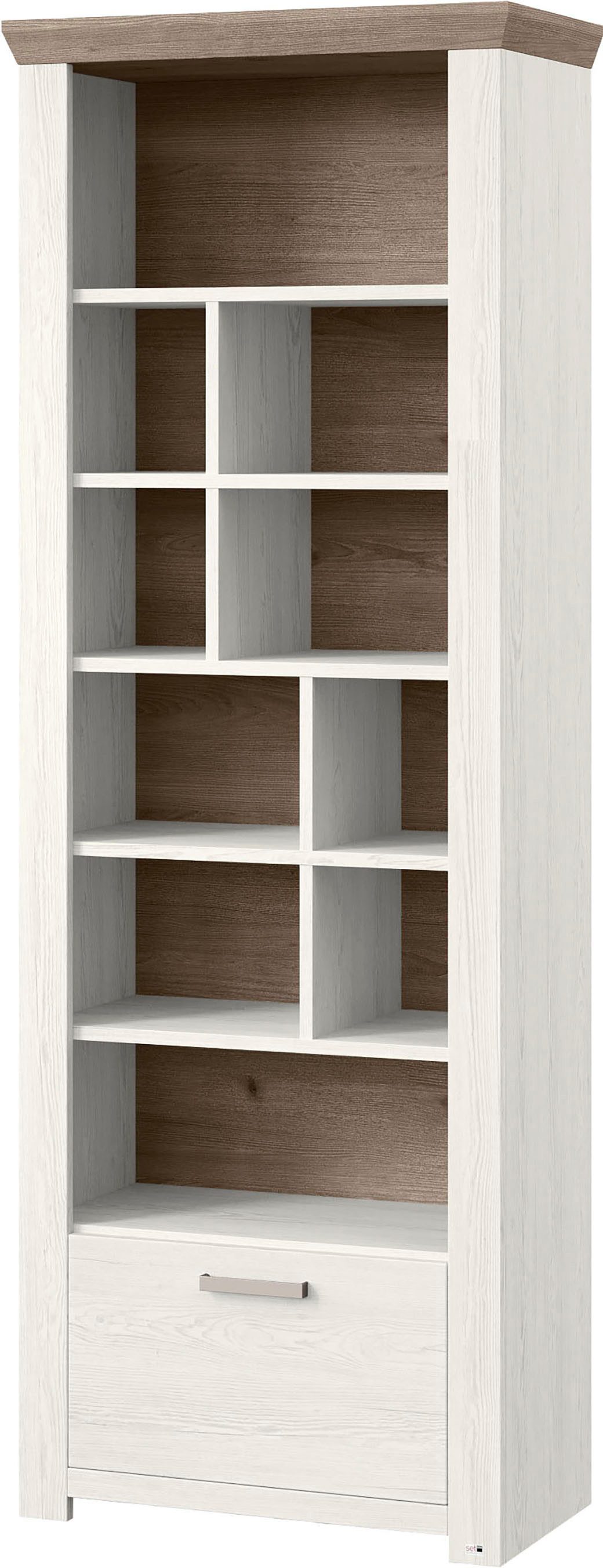 set one by Musterring Rek York Type 07, open ontwerp, verlichting optioneel, B 75 x H 207 cm