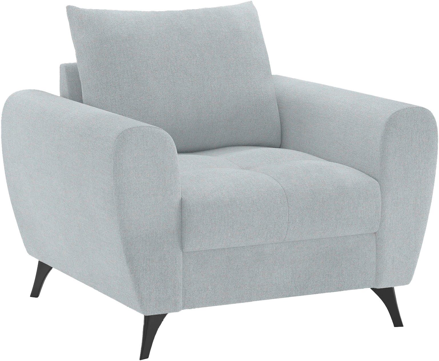 Mr. Couch Fauteuil Blackburn II Geschikt voor de set, optioneel met koudschuim fauteuils grijs