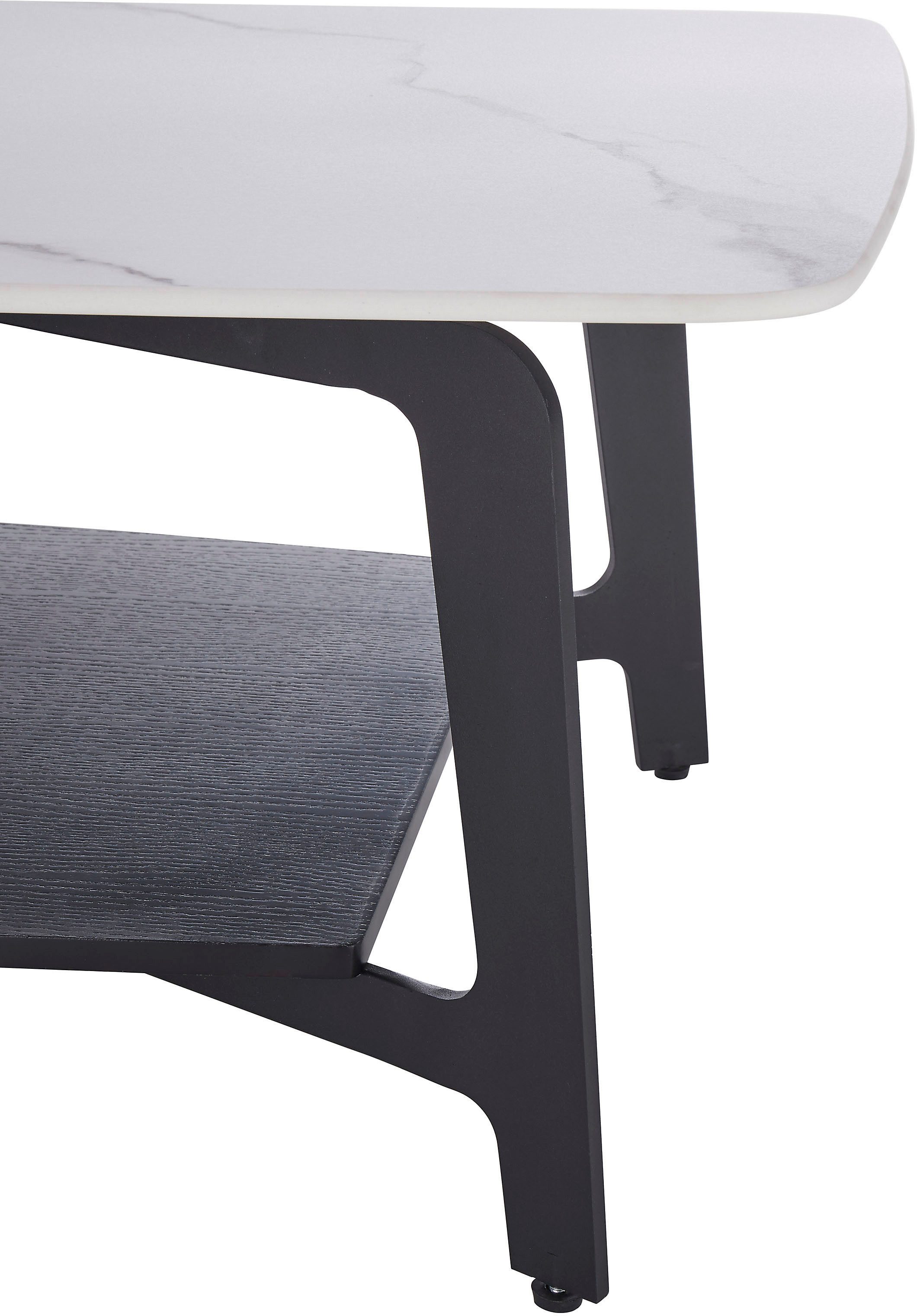 Stolkom Salontafel ISA 130 cm keramiek wit gemarmerd