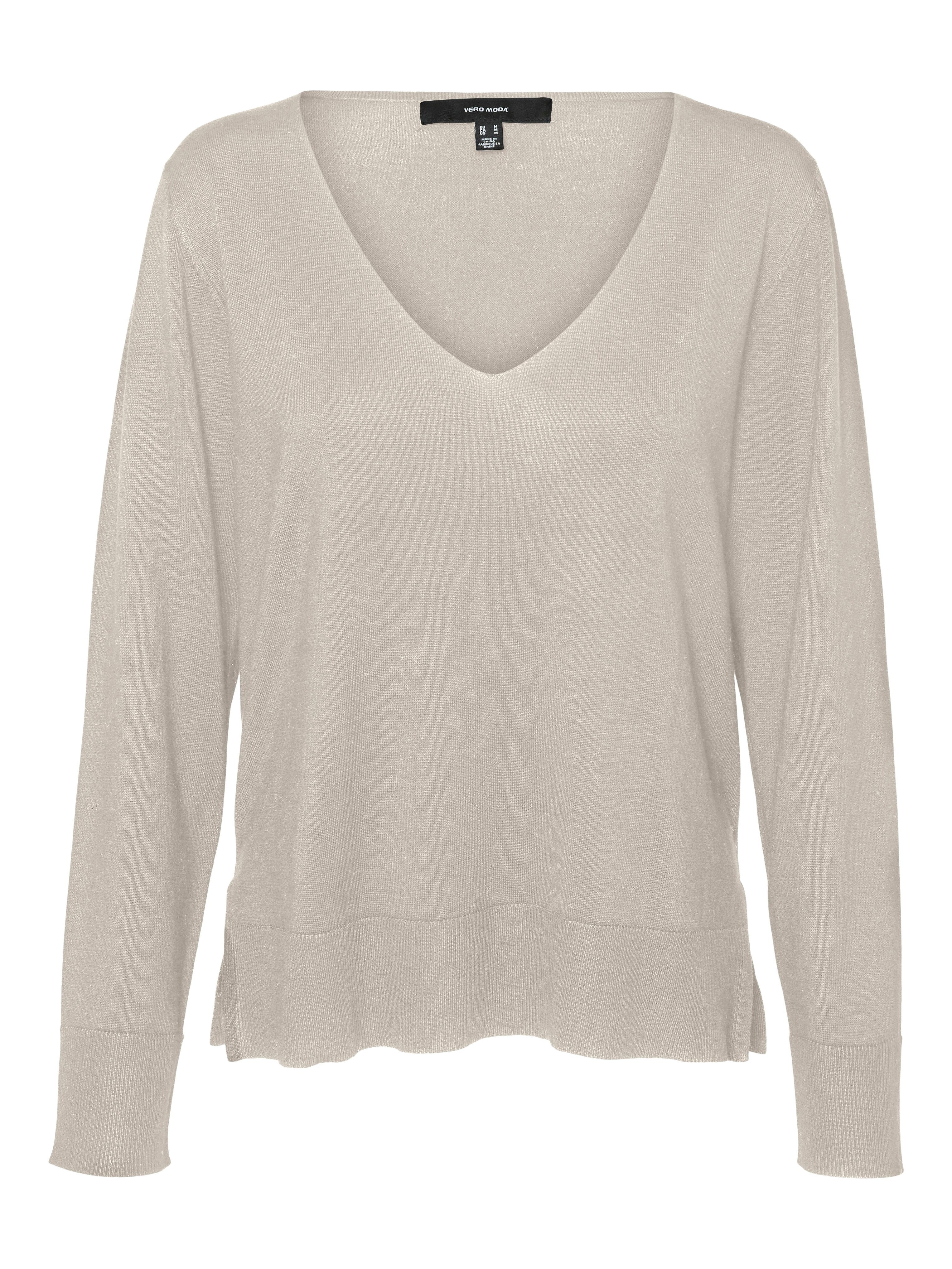 Vero Moda Gebreide trui VMSILJE LS V-NECK PULLOVER GA NOOS