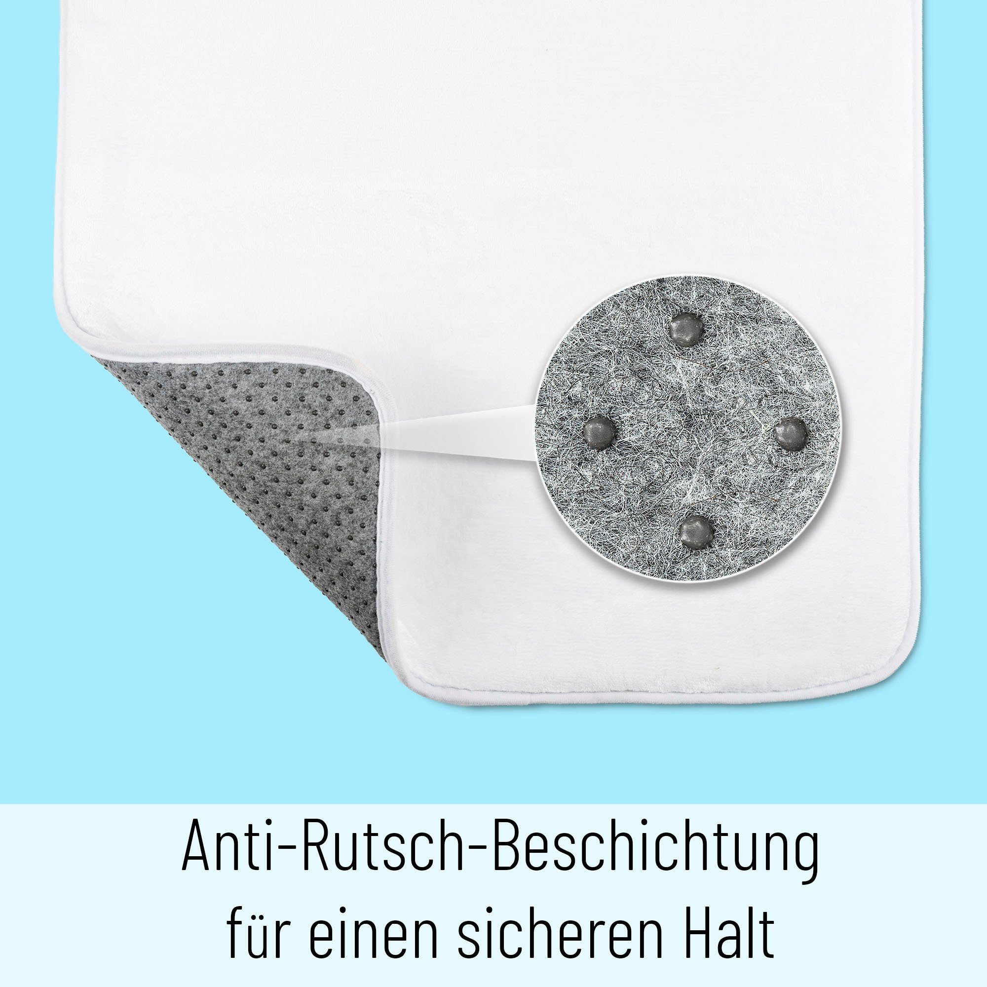 Sanilo Foam-badmat Veren superzacht, volle kleuren, antislip, wasbaar, 50 x 80 cm (1 stuk)