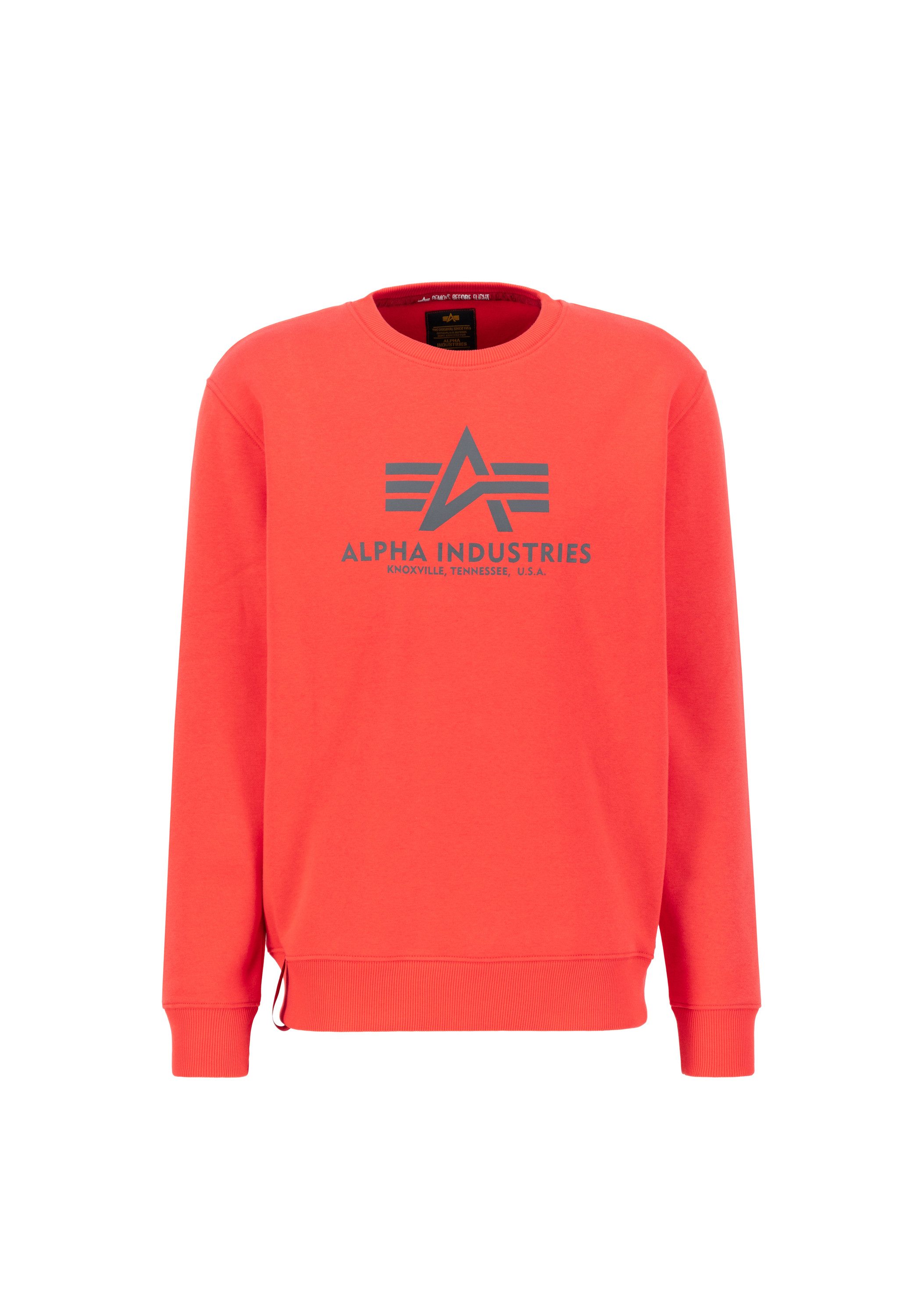 Alpha Industries Sweater Alpha Industries Men - Sweatshirts Basic Sweatshirt BL heren sweaters maat M rood