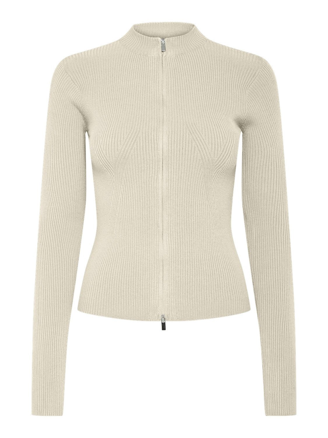 pieces Vest PCCRISTA LS ZIP KNIT CARDIGAN NOOS BC