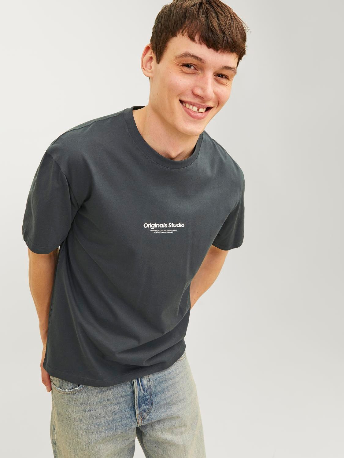 Jack & Jones Shirt met ronde hals JORVESTERBRO TEE SS CREW NECK NOOS