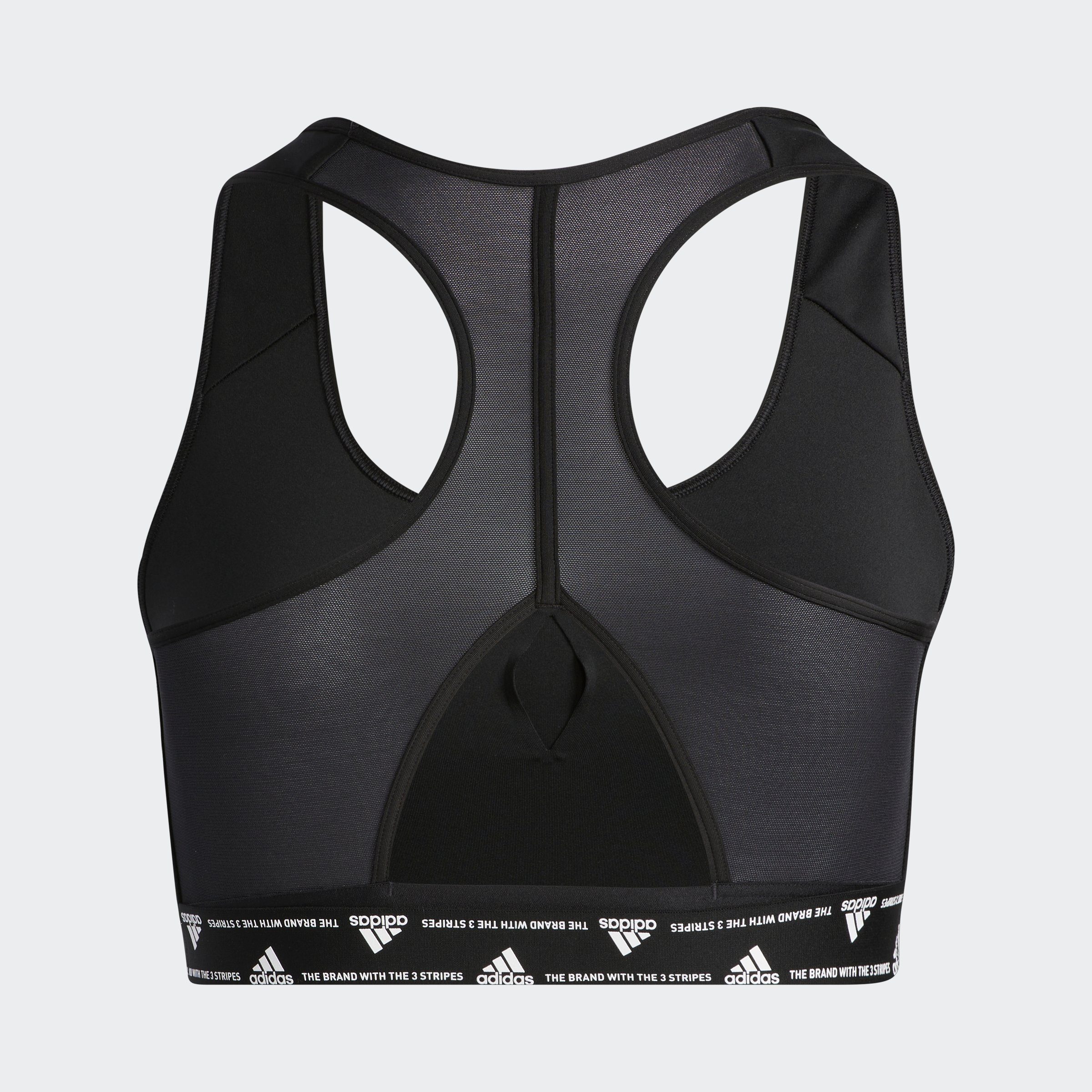 adidas Performance Sport-bh ADIDAS POWERREACT training medium-support – GROTE maten (1-delig)