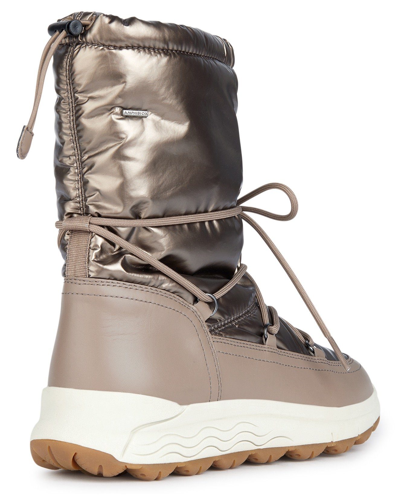 Geox Winterlaarzen D SPHERICA 4X4 B ABX Snow, winter, sleehak, veterschoen in TEX-uitvoering