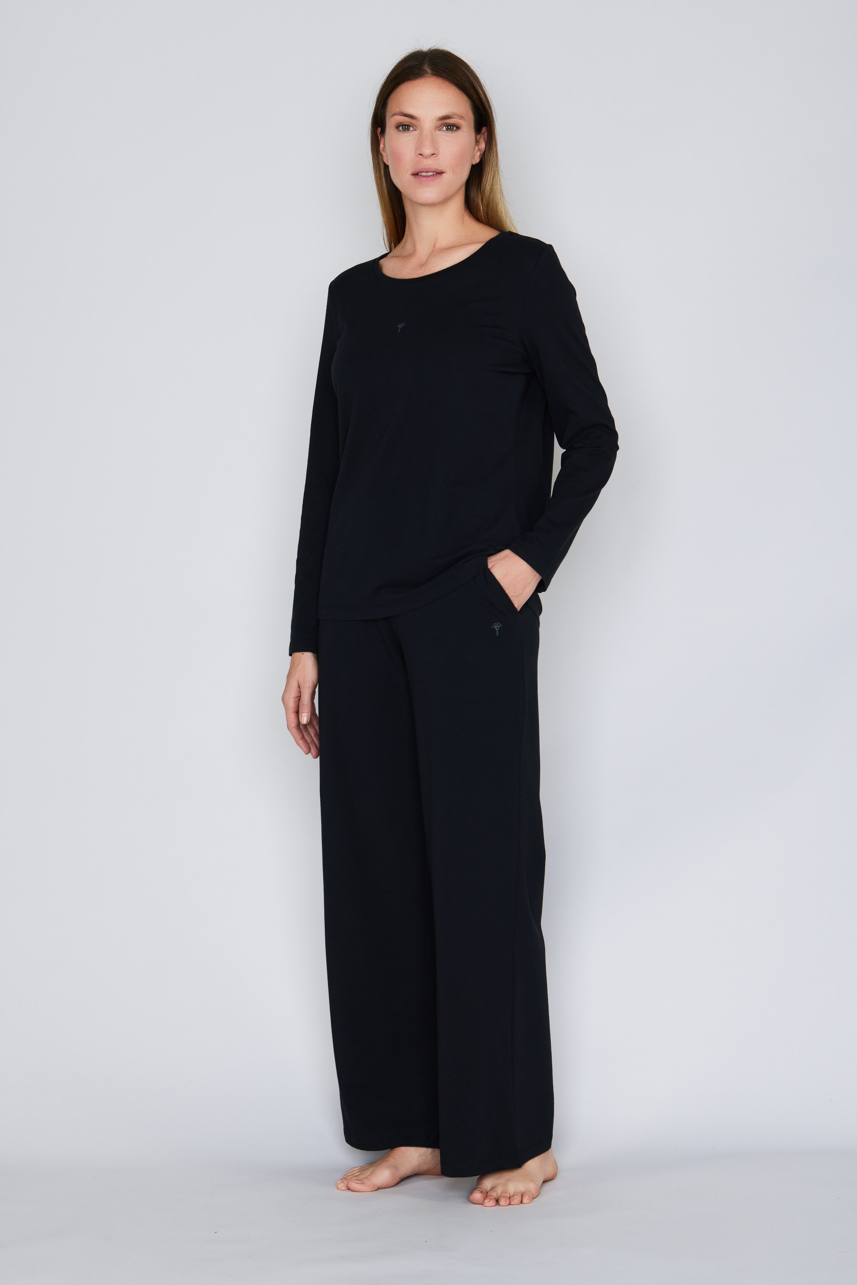 JOOP! Shirt met lange mouwen Cosy met een ronde hals