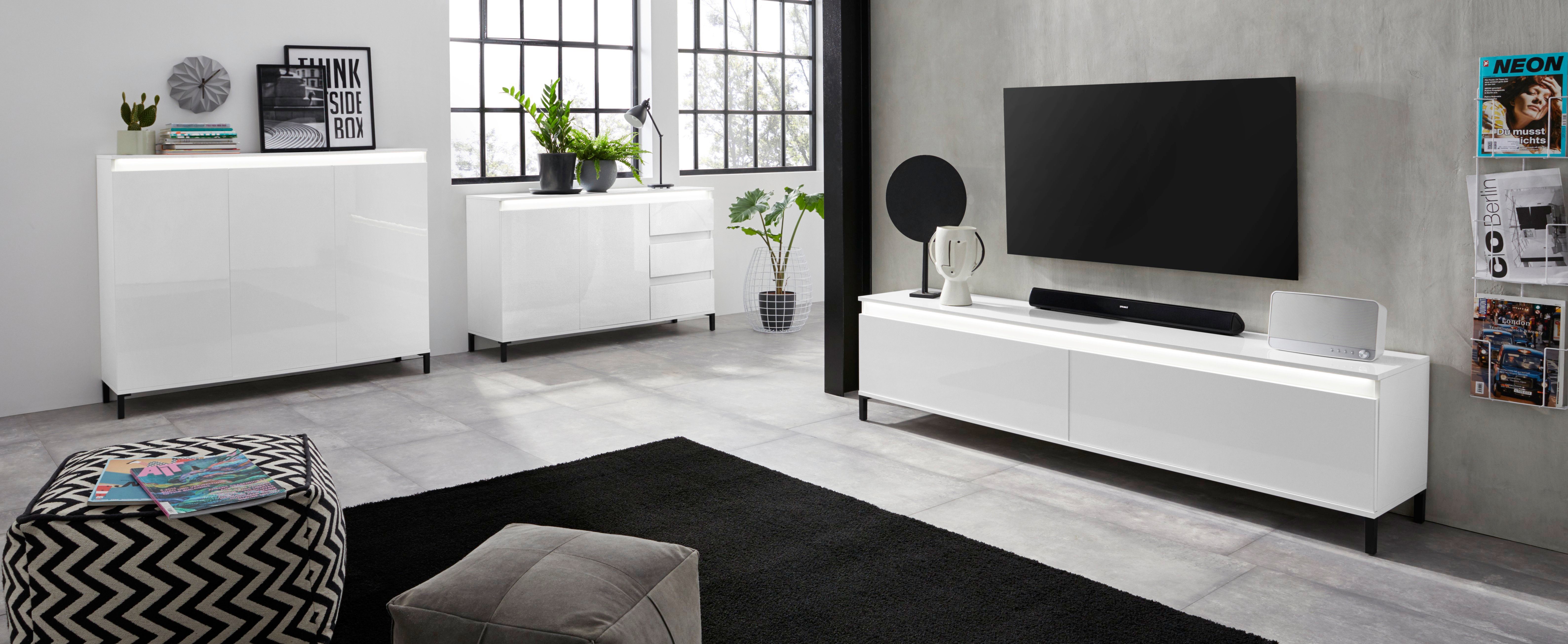 INOSIGN Tv-meubel Genio Breedte 200 cm, met omkeerbare strook