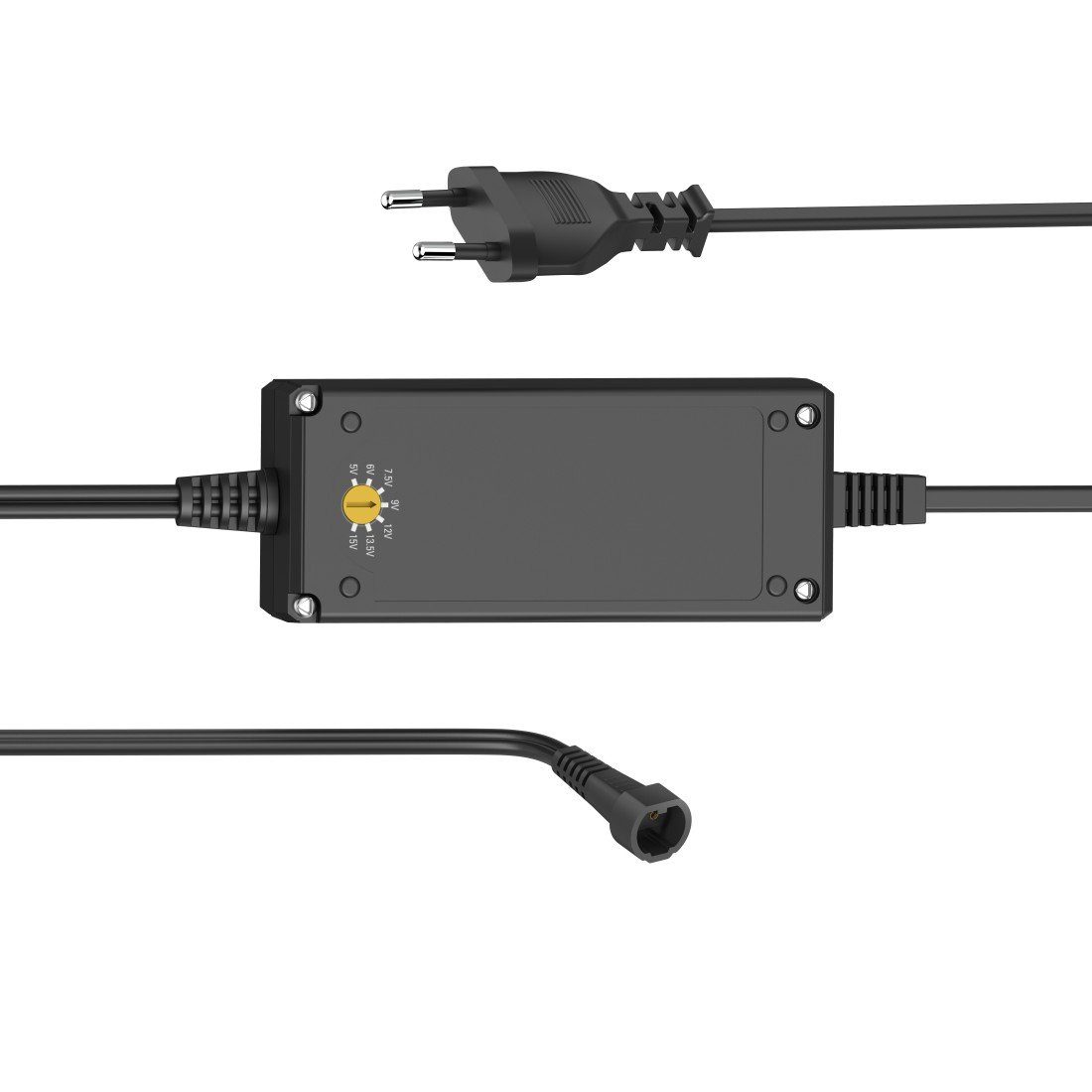 Hama Universele netspanningsadapter Schakelvoeding universeel, instelbaar, 3000mA, 36W, max.15V, 7 adapters Koordsluiting bescherming, overbelasting bescherming, overtemperatuur bescherming