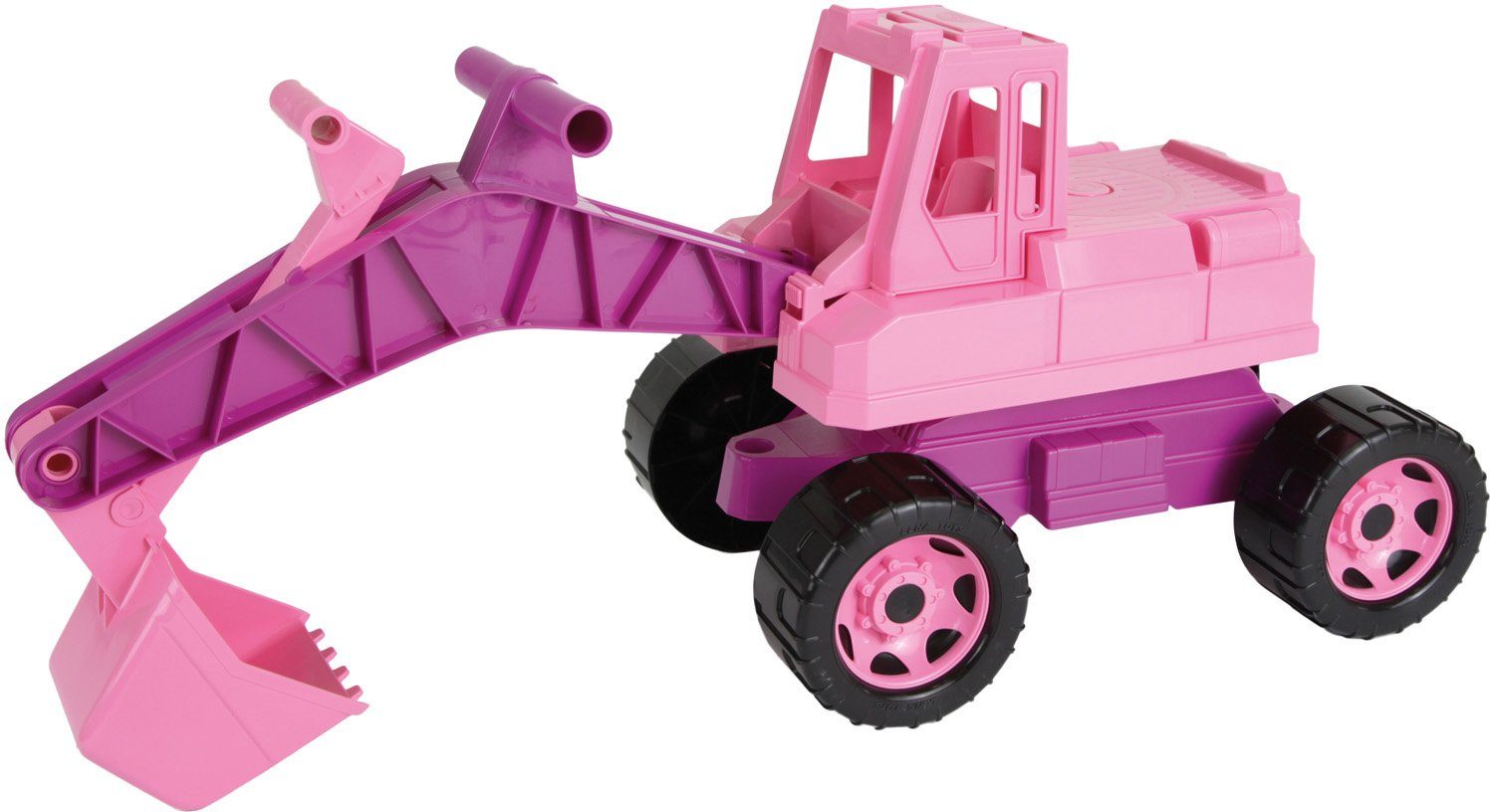 Lena® Speelgoed-zitgraafmachine Giga Trucks, roze