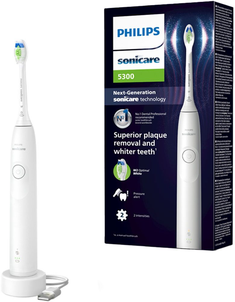 Philips Sonicare Elektrische tandenborstel Series 5300 HX7108/01 met drukcontrole, 2...