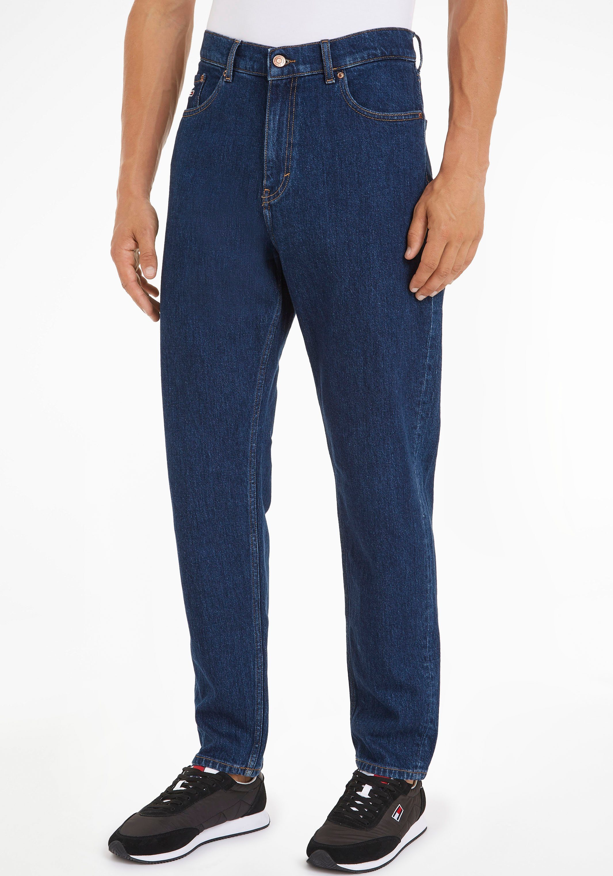 TOMMY JEANS Tapered jeans Isaac Relaxed Tapered heren tapered jeans maat 32 blauw
