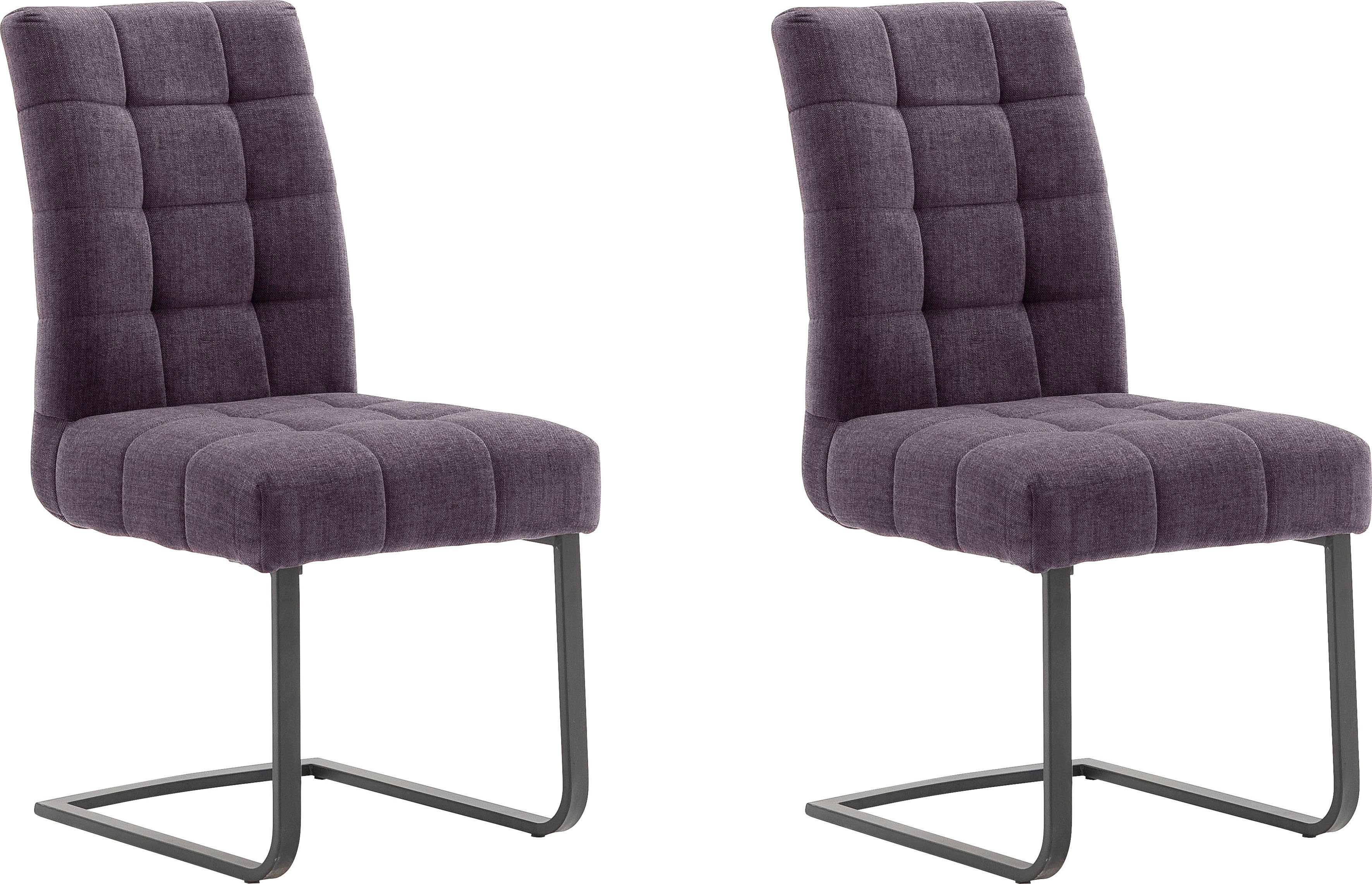 MCA furniture Vrijdragende stoel Salta met aqua clean bekleding (set, 2 stuks)