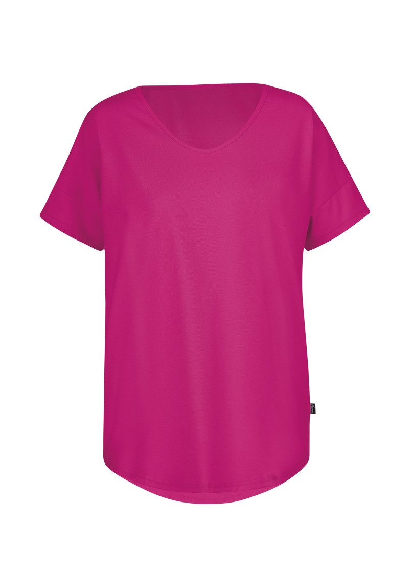 Trigema T-shirt TRIGEMA oversized T-shirt met V-hals (1-delig)