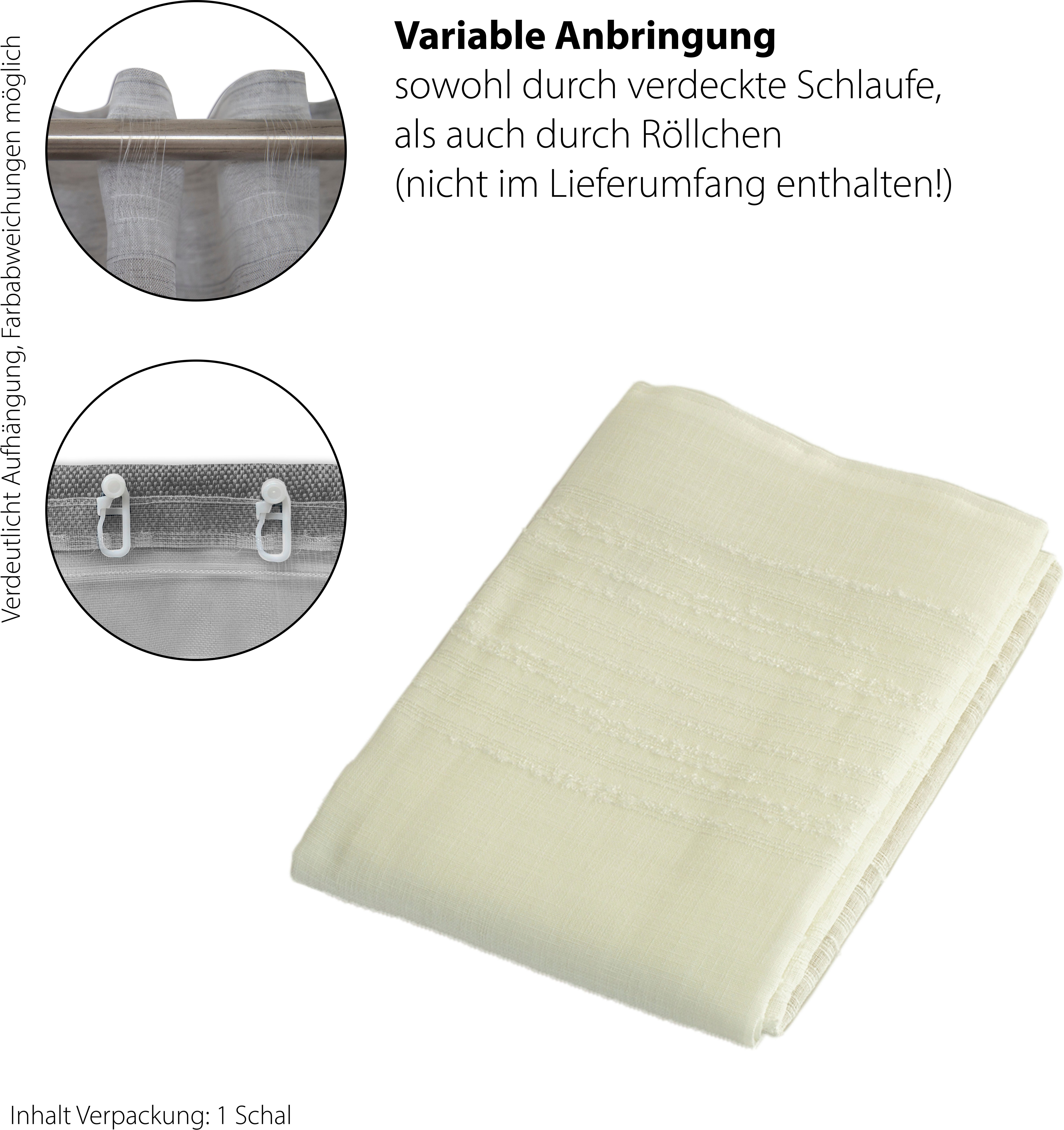 HOMING Gordijn Lennik Strepen, modern, kleurverloop, woonkamer, slaapkamer (1 stuk)