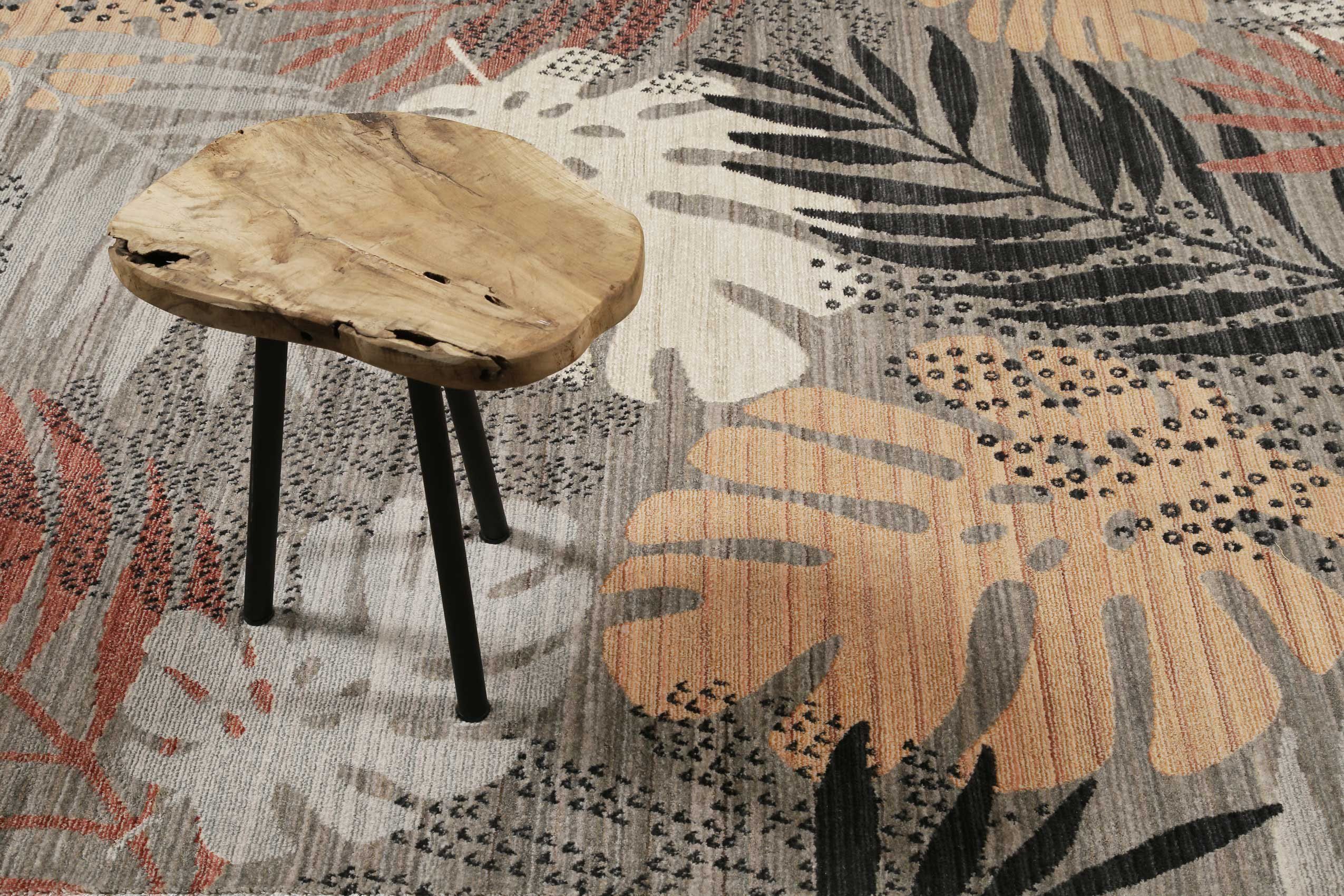 Esprit Vloerkleed Florence ESP-21077 Modern designer vloerkleed met franje, jungle, woonkamer