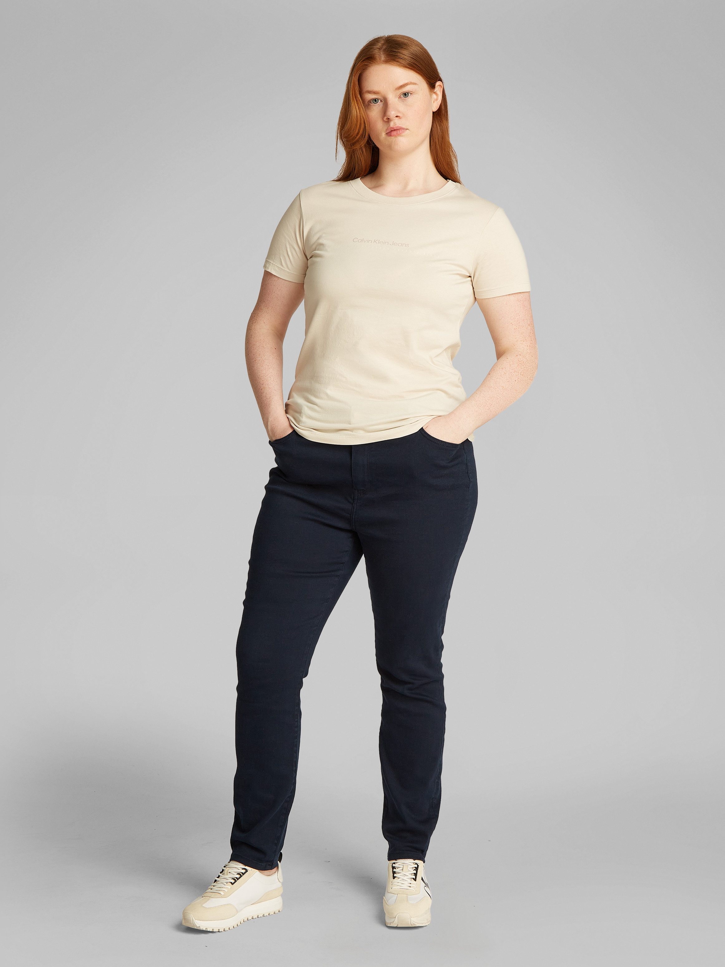 Calvin Klein Jeans Plus T-shirt PLUS INSTIT GRAPHIC SLIM TEE