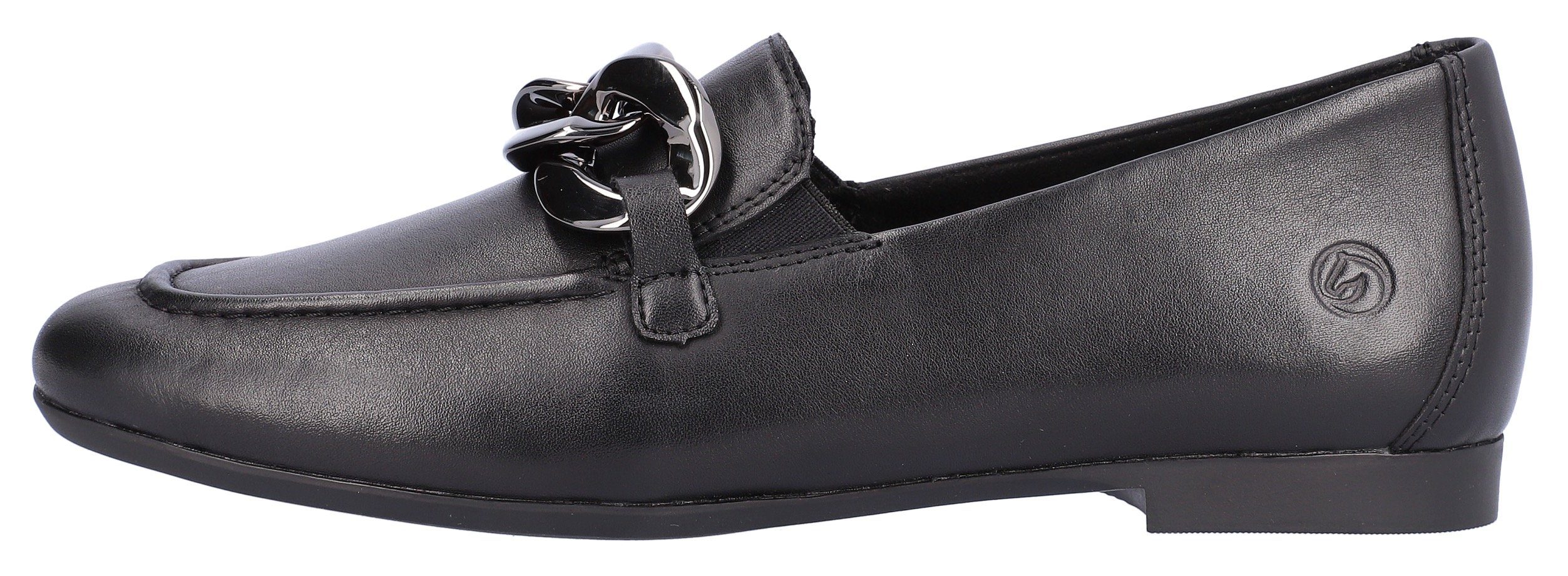 Remonte Loafers Slipper, business schoen met opvallende sierketting