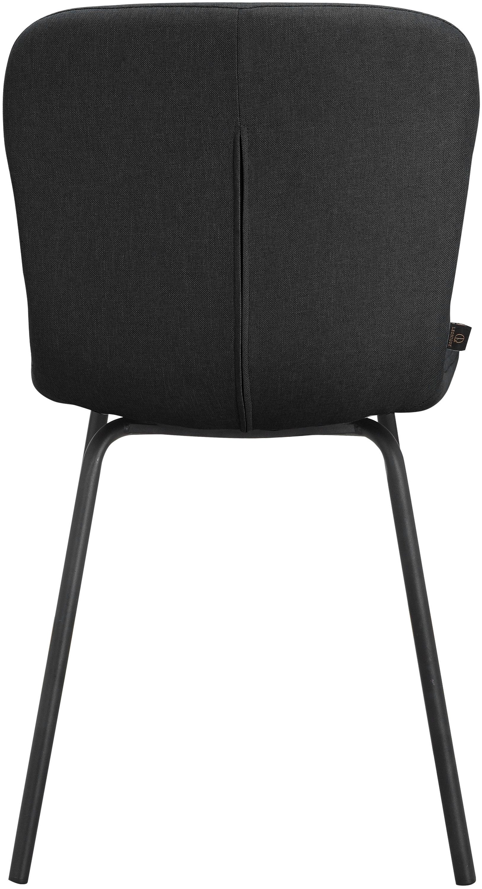 Leonique Eetkamerstoel Ulmar Met elegante poedercoating zwarte benen (2 stuks)