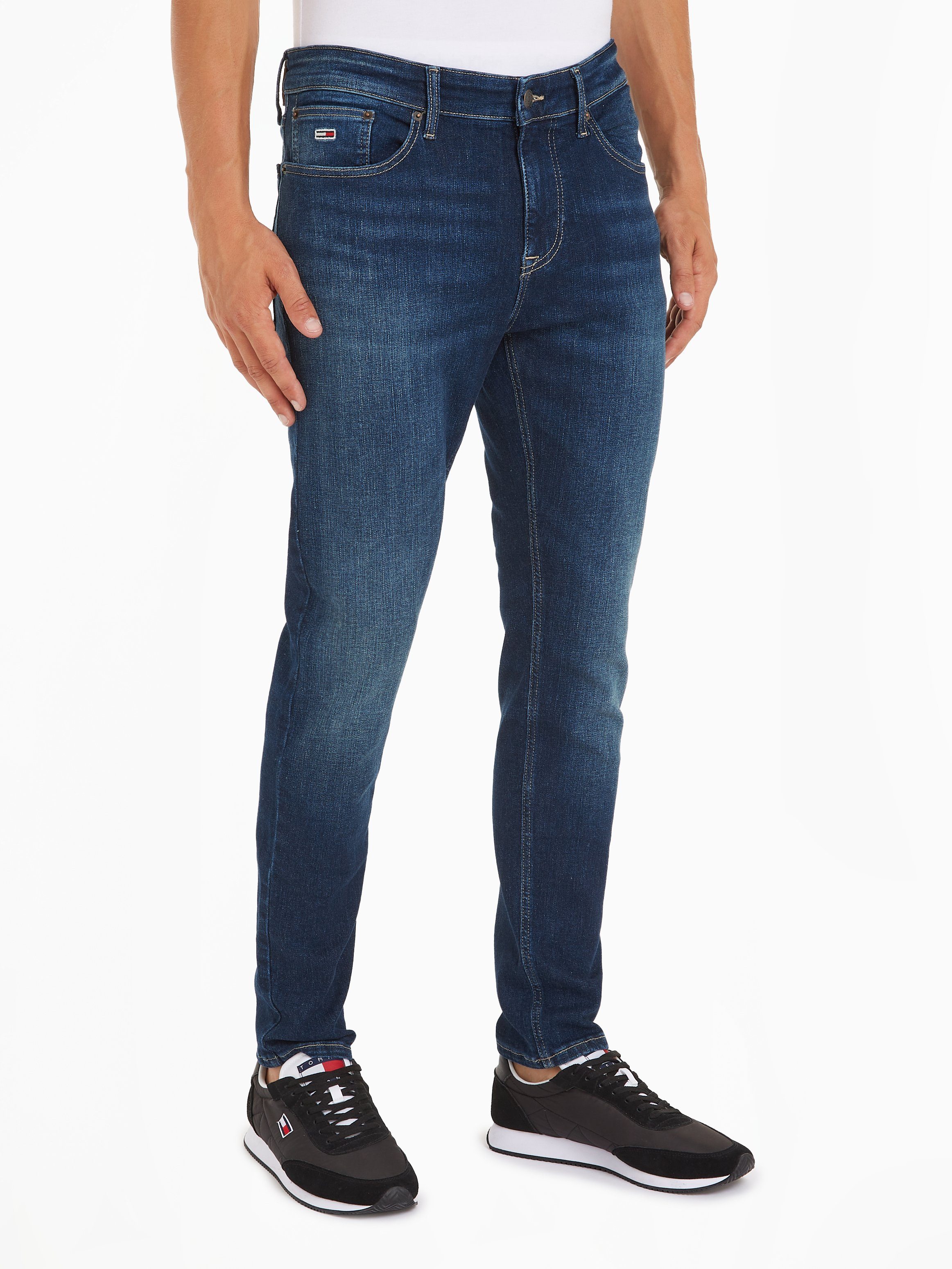 TOMMY JEANS Slim fit jeans AUSTIN SLIM in 5-pocketsstijl heren slim fit jeans maat 30 blauw