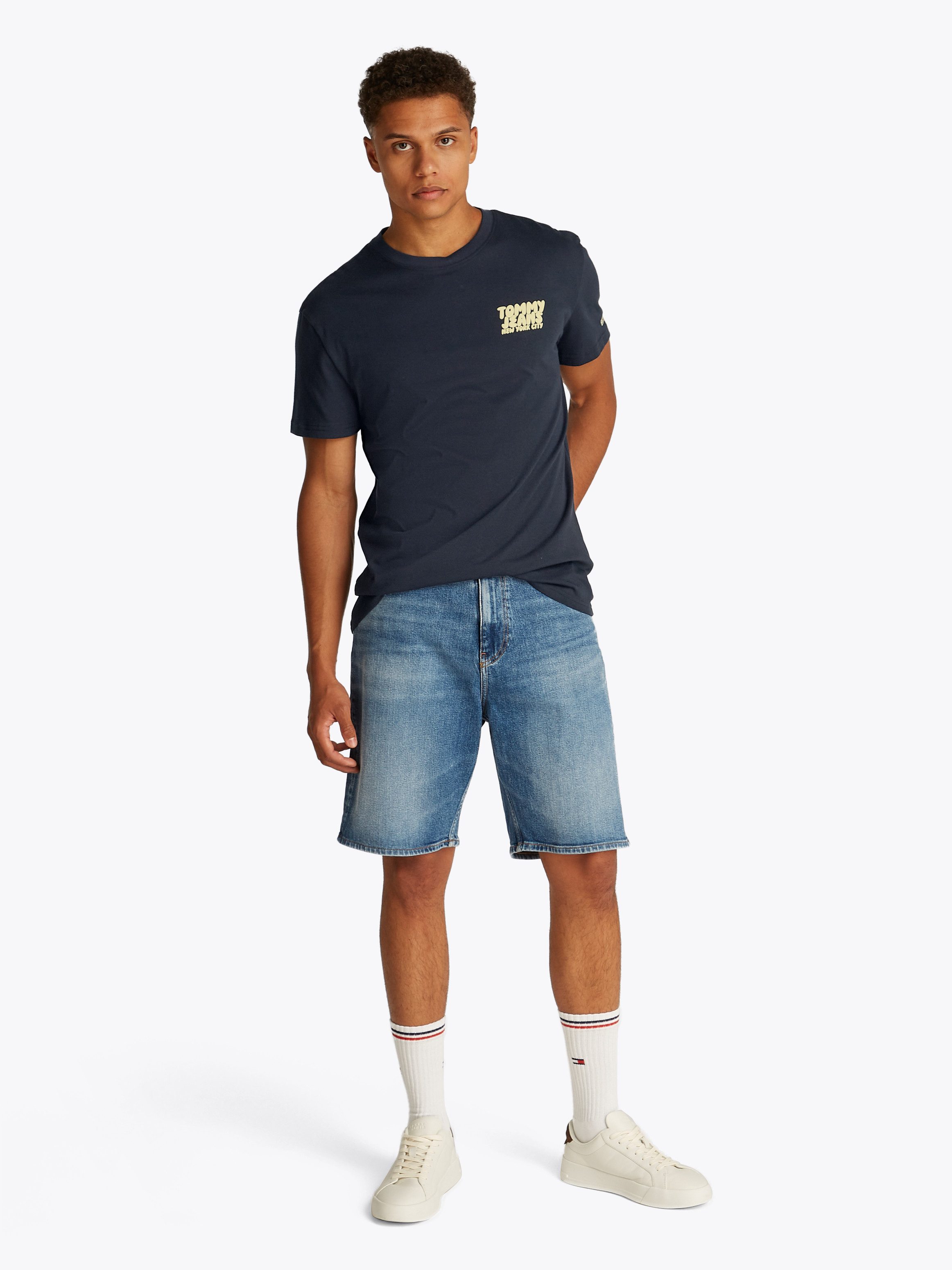 TOMMY JEANS Shirt met korte mouwen TJM REG BUBBLE BACK SS TEE EXT