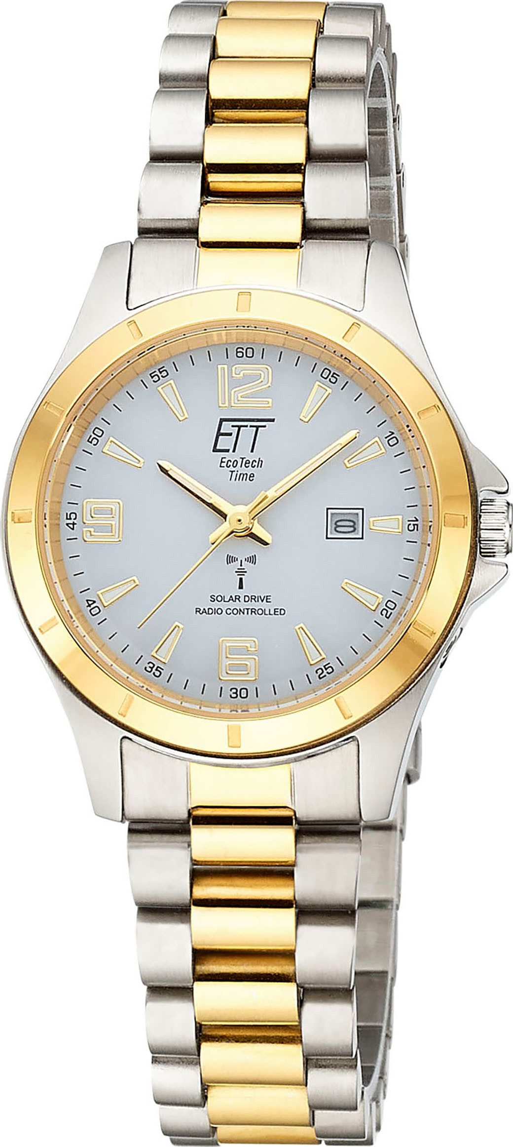 ETT Radiografisch horloge Goby Lady Horloge, solar, dameshorloge, stalen band, analoog