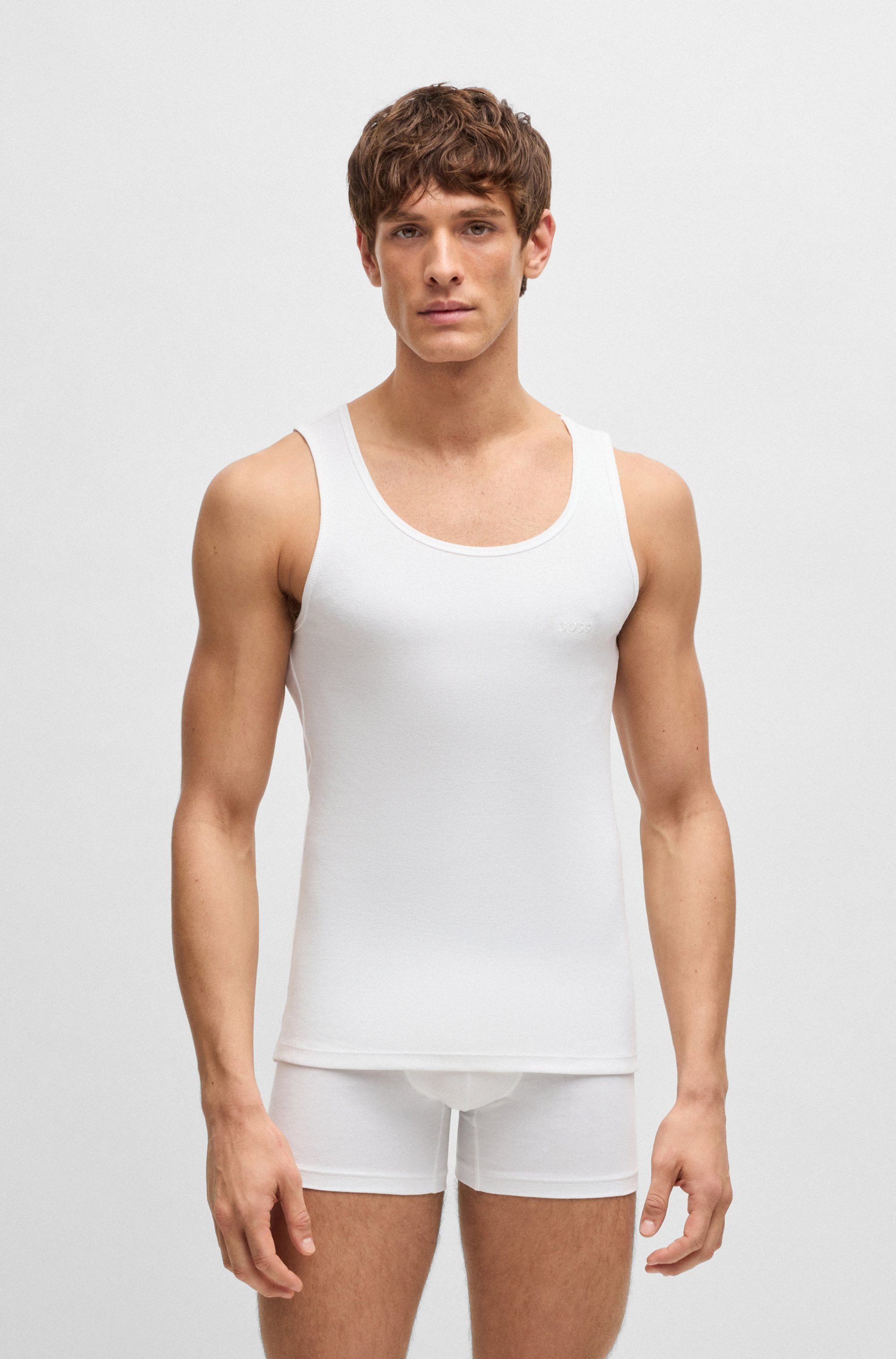 BOSS Tanktop 3P RibClassic BOSS ONE x David Beckham