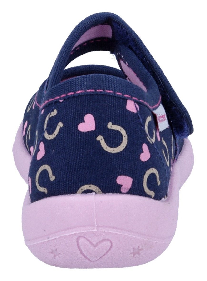 Richter Pantoffels Mia WMS: Medium Klittenbandschoen met pastelprint, maat sjabloon om te downloaden