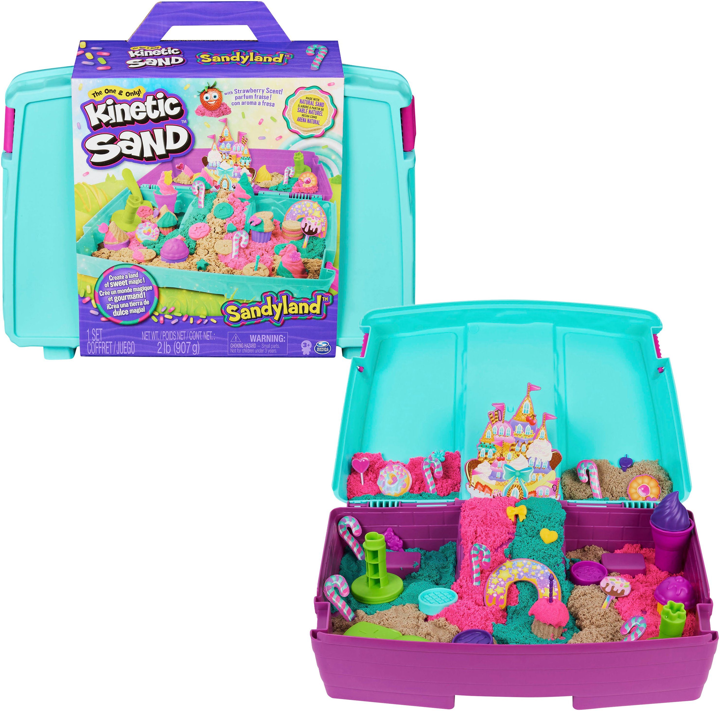 Spin Master Knutselset Kinetic Sand - Sandyland Koffer (907 g)