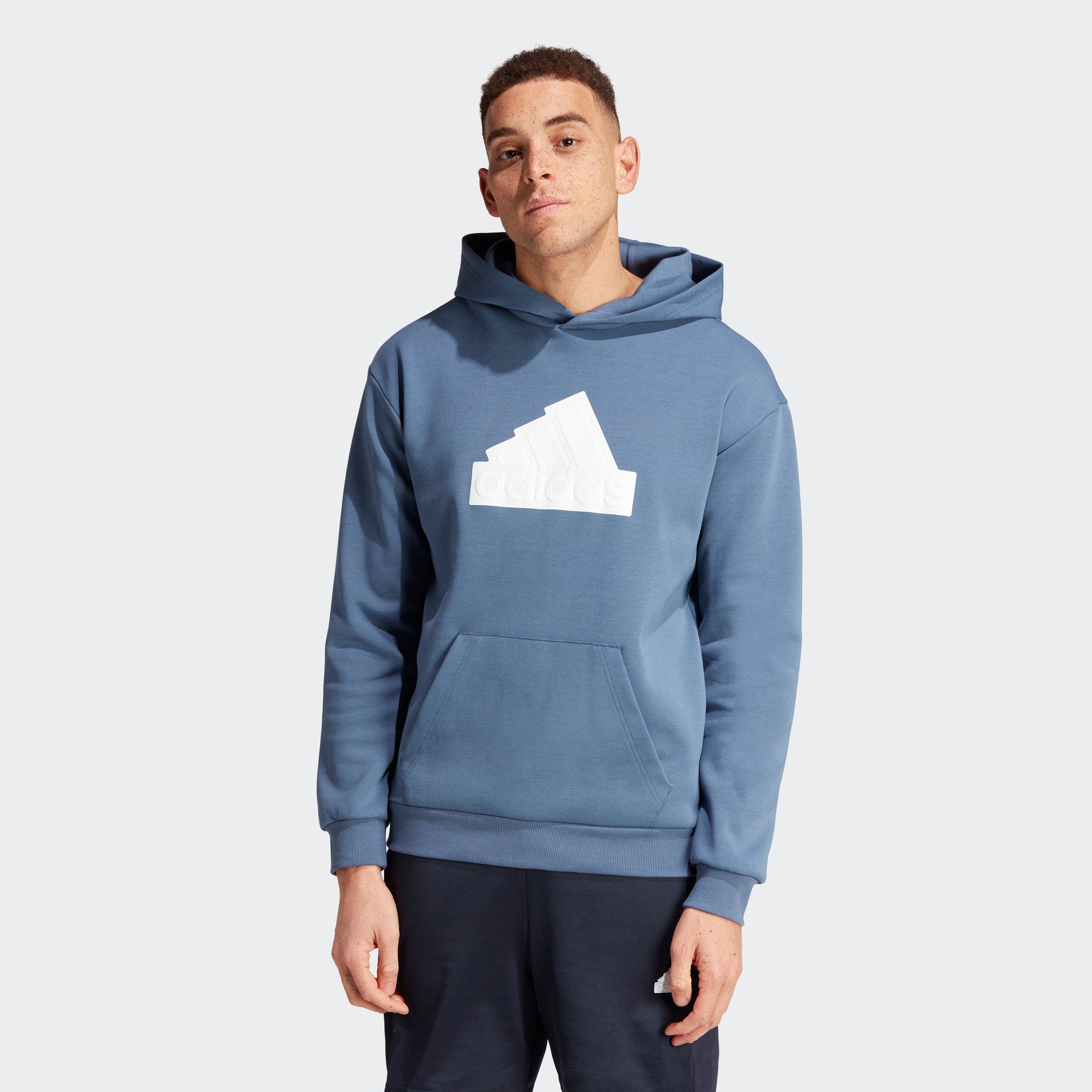 Adidas BOS Hoodie Sweatshirt Blue Heren