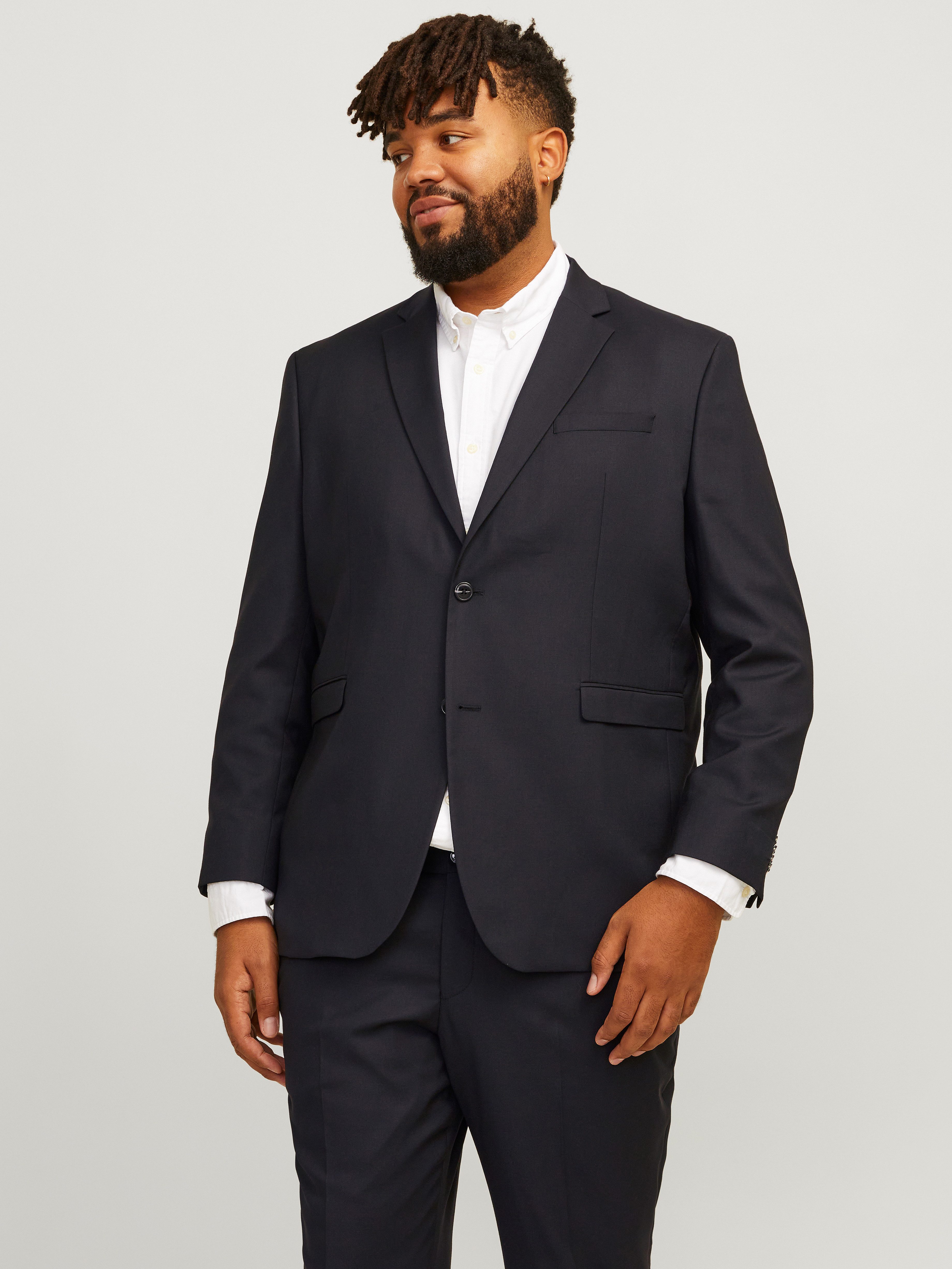 Jack & Jones PlusSize Colbert JPRSOLARIS BLAZER NOOS PLS heren colberts & blazers maat 68 zwart