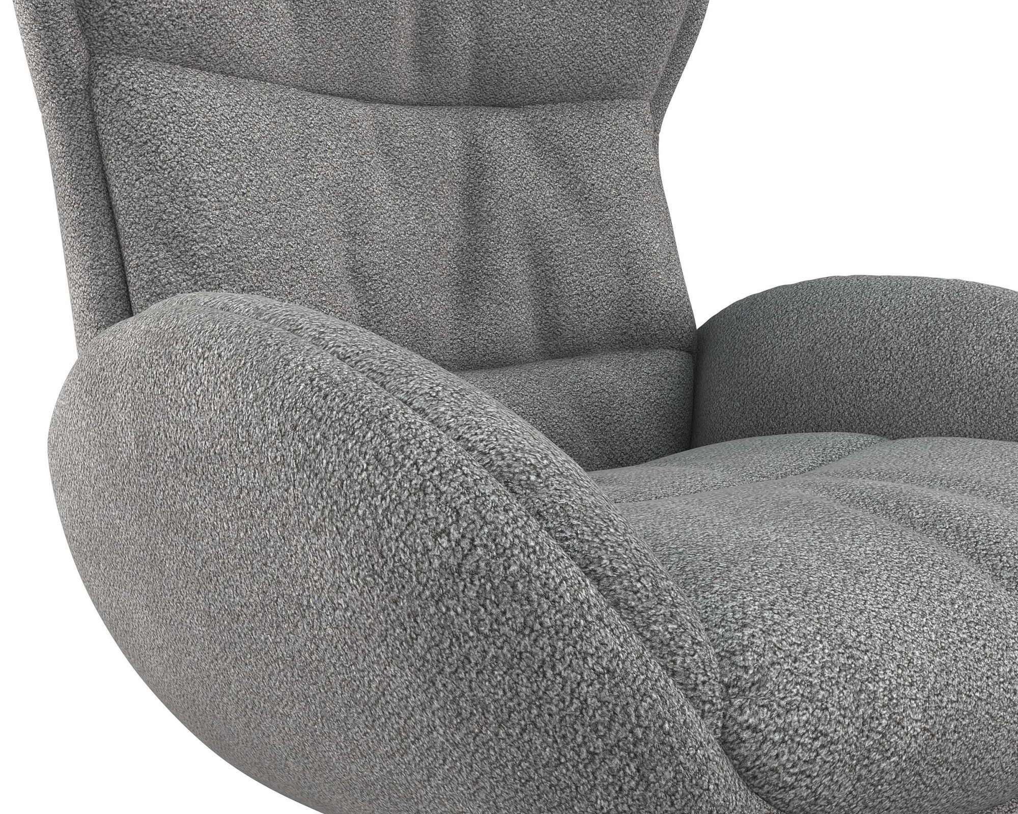 FLEXLUX Relaxfauteuil Haze, TV-stoel, fauteuil, stoffeerstoel Rugdeelverstelling, draaibaar, voet zwart