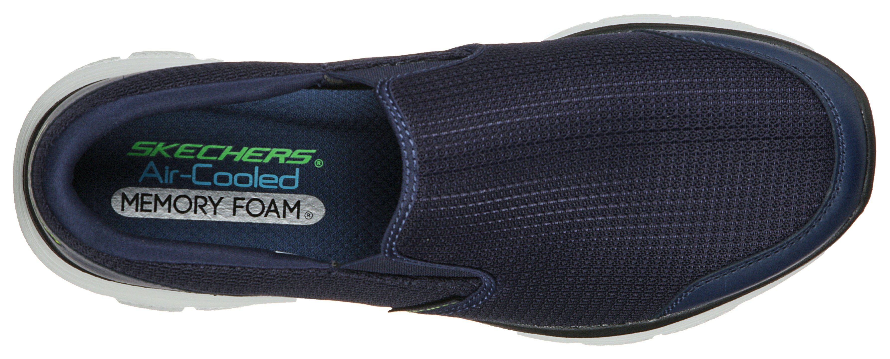 Skechers Slip-on sneakers FLEX ADVANTAGE 4.0 Slipper, slip-on schoen, comfortschoen met air cooled memory foam