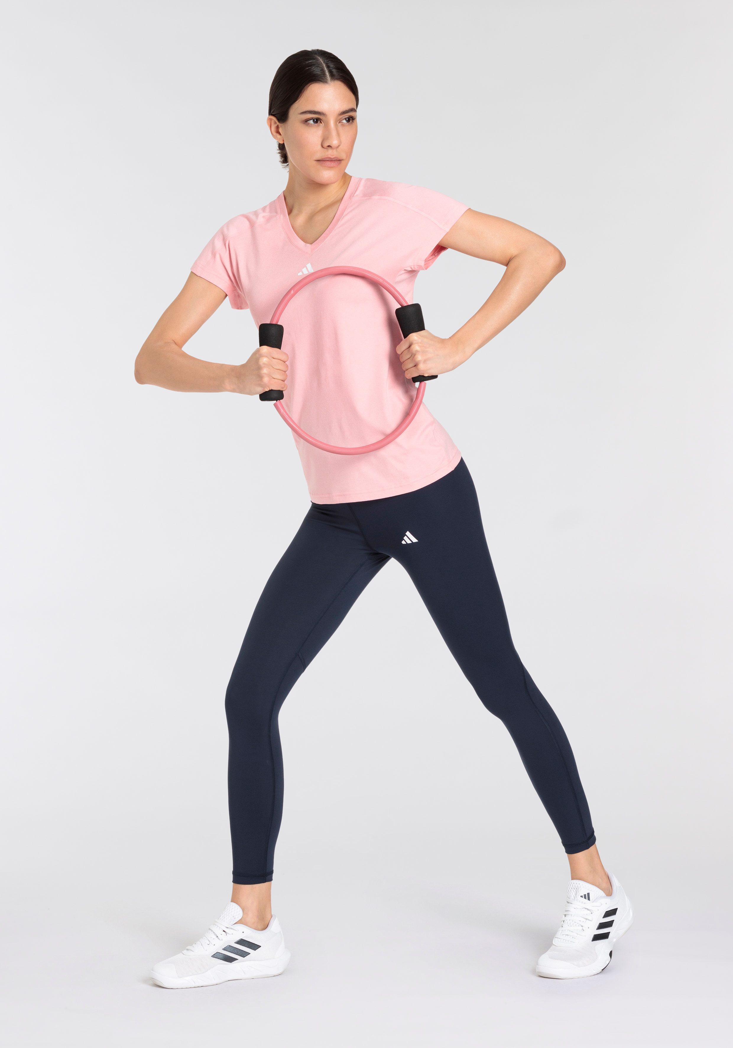 adidas Performance T-shirt TR-ES MIN T Trainingsshirt vochtabsorberend met V-hals
