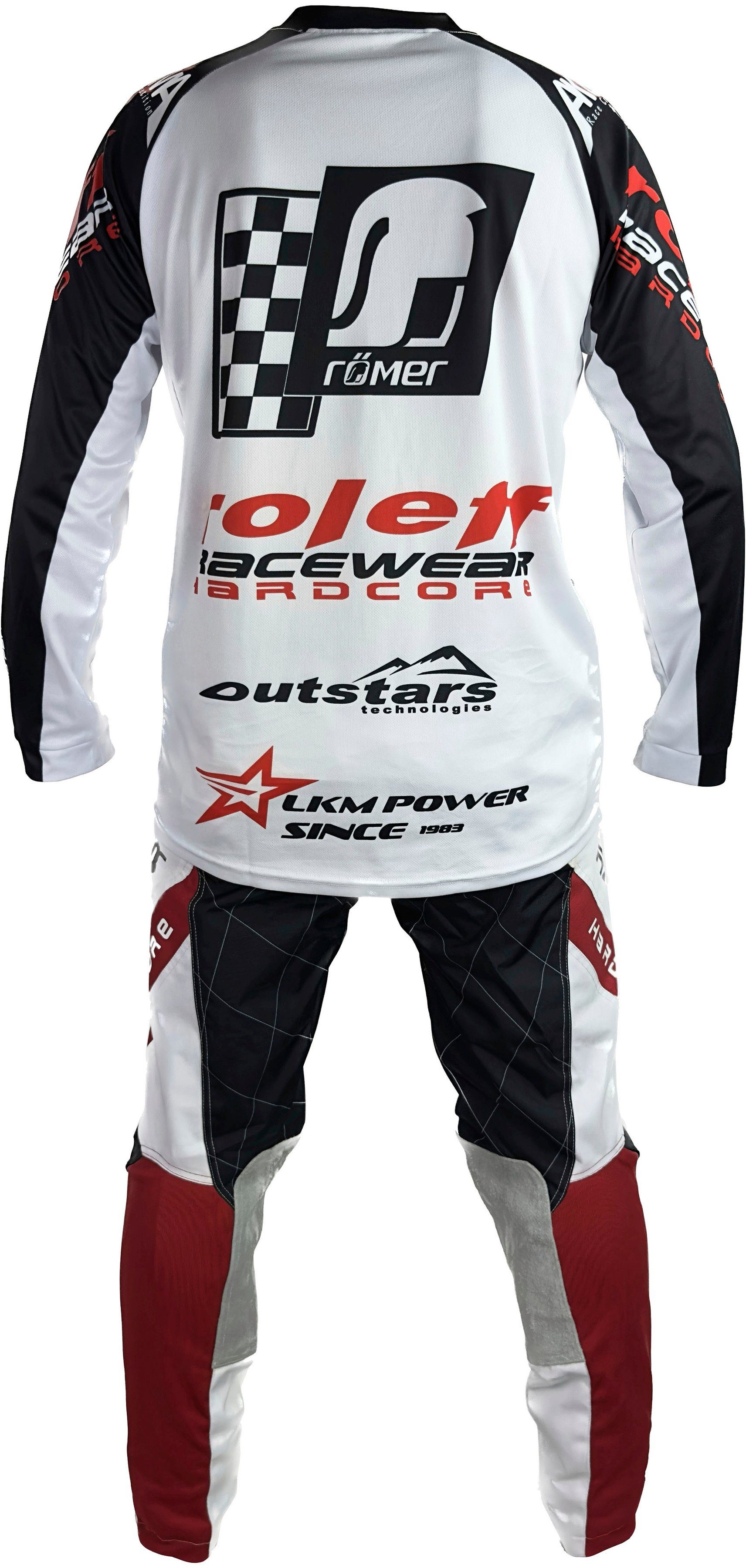 roleff Motorbroek Motocross RO 872 met stretch-inzetten en leren versterkingen