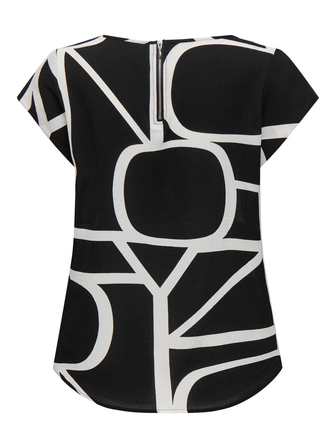 Only Shirtblouse ONLVIC S/S AOP TOP NOOS PTM