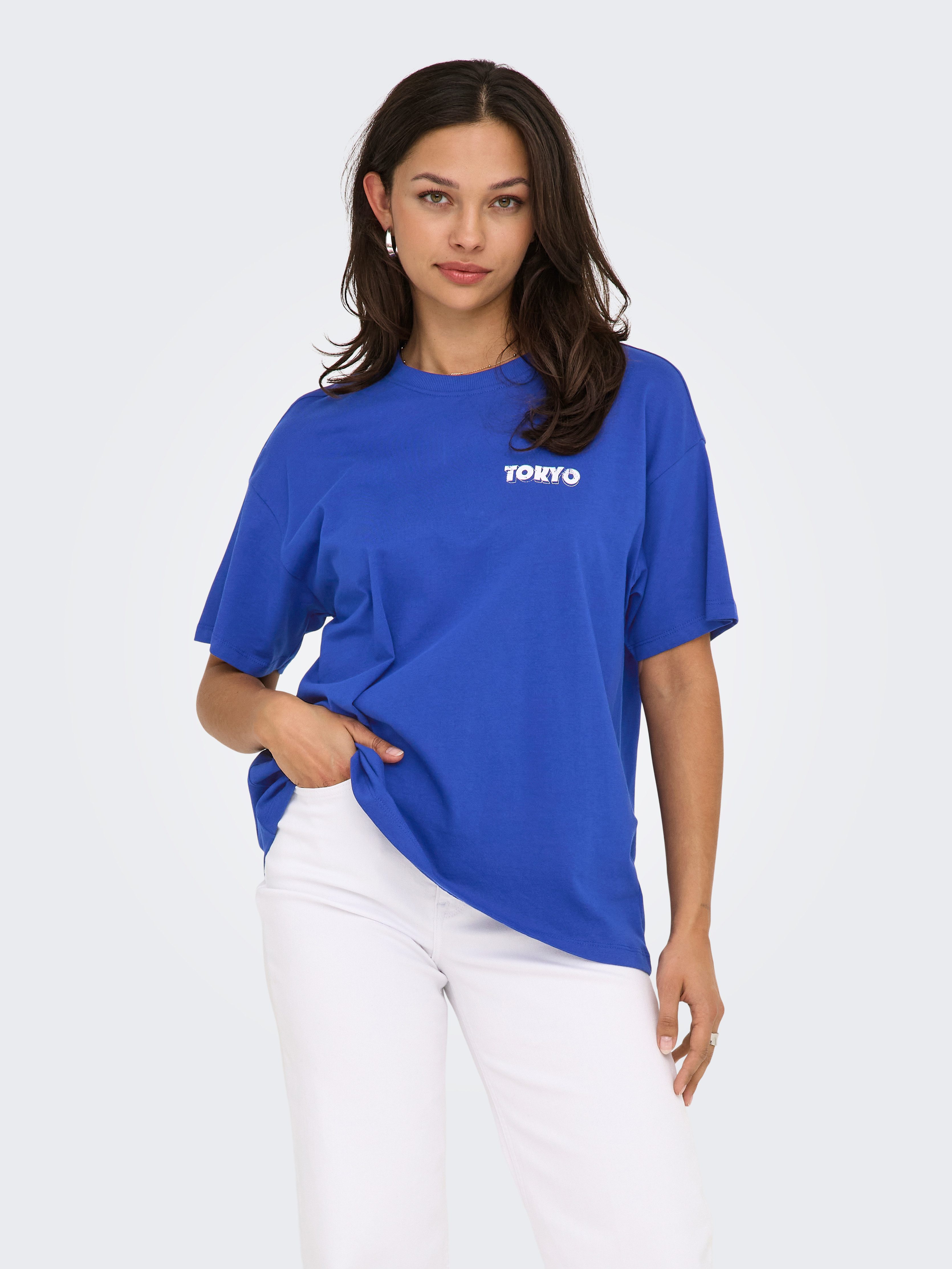 Only Shirt met korte mouwen ONLVIVVI LIFE S/S LOVELY TOP JRS
