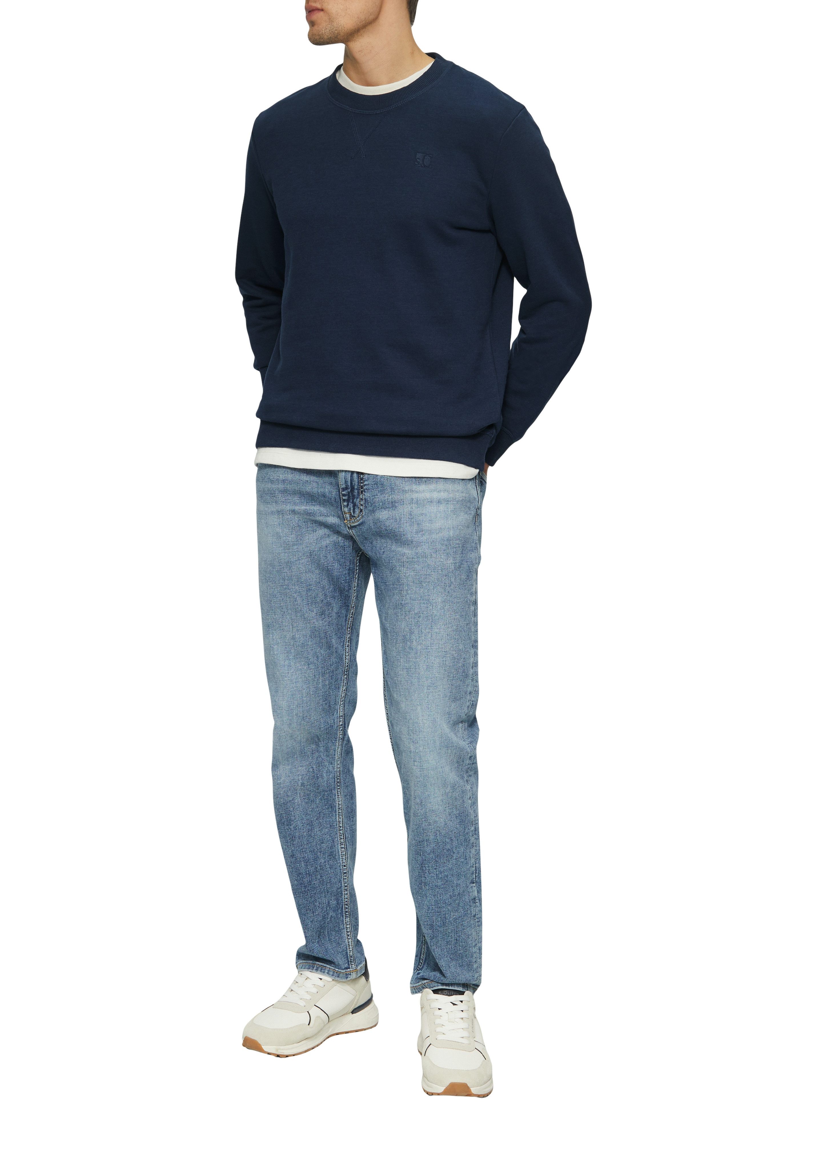 s.Oliver Sweatshirt met geborduurd logo