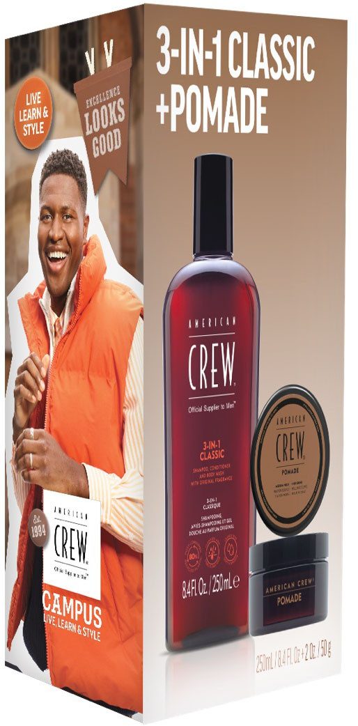 American Crew Haarverzorgingsset Holiday Duo Set - Classic Shampoo 250ml + Classic Pomade 50g (set, 2-delig)