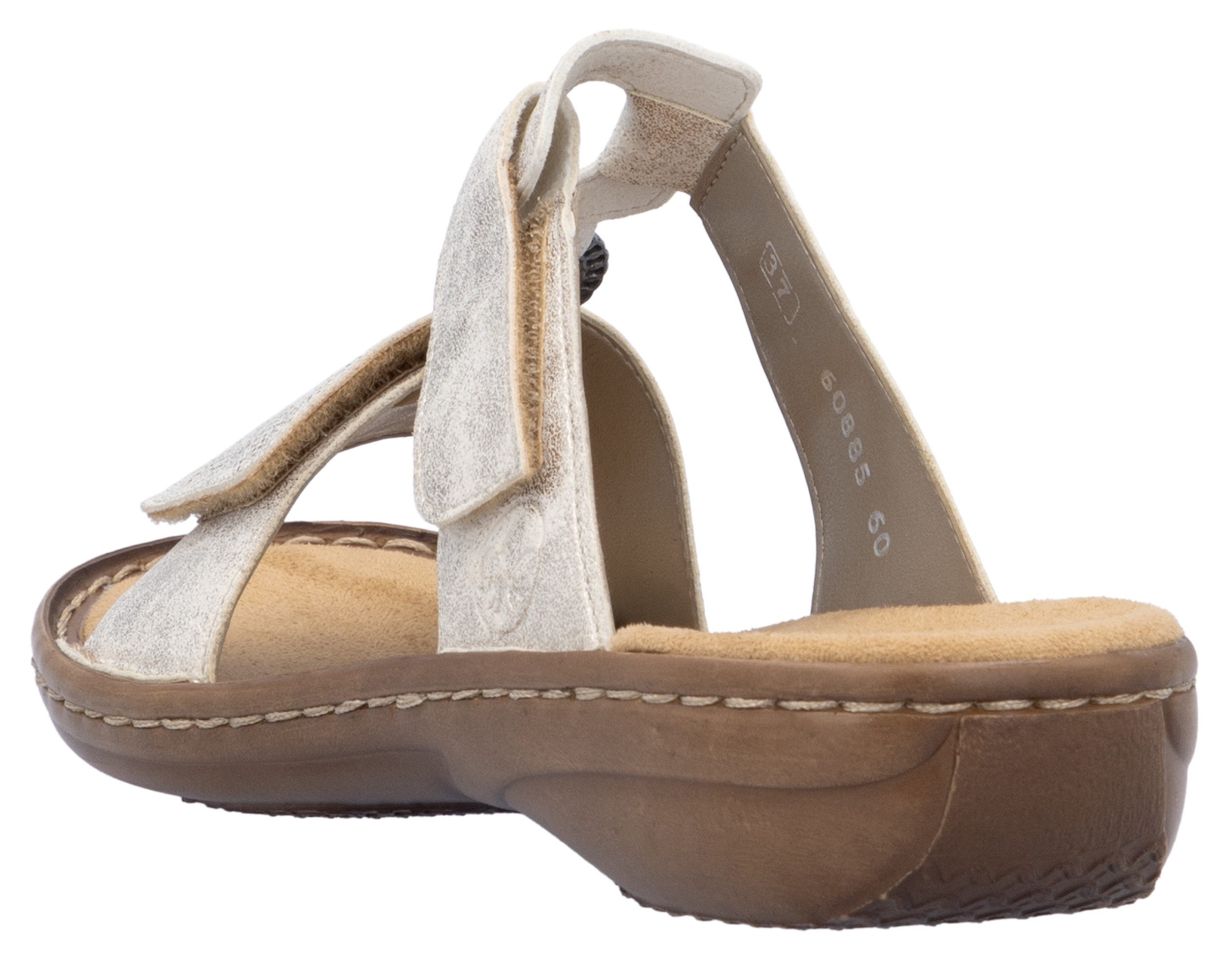 Rieker Slippers , zomerschoen, strand-schoen, klittenbandschoen met perforatie