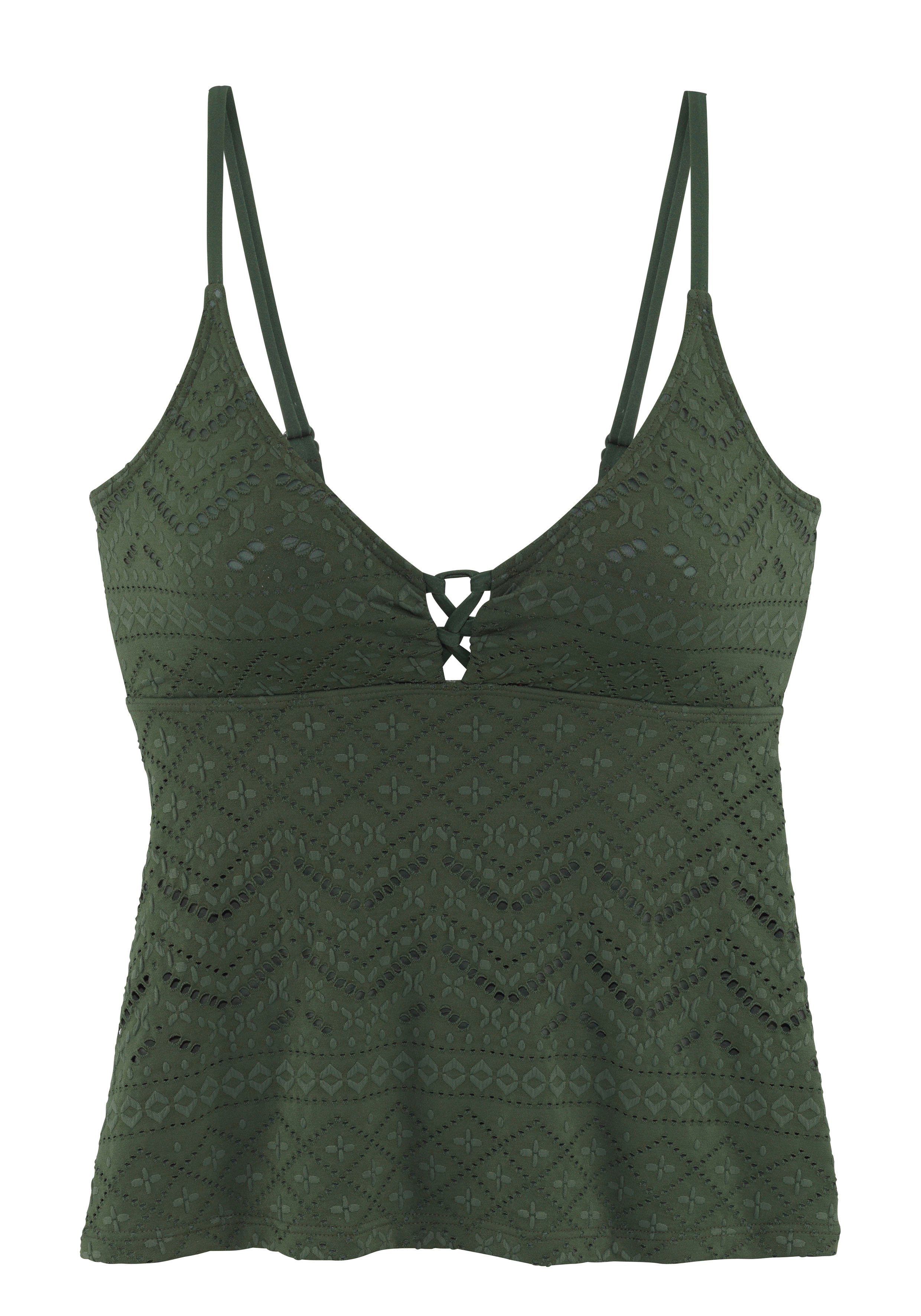 Lascana Tankinitop Omara met broderie anglaise