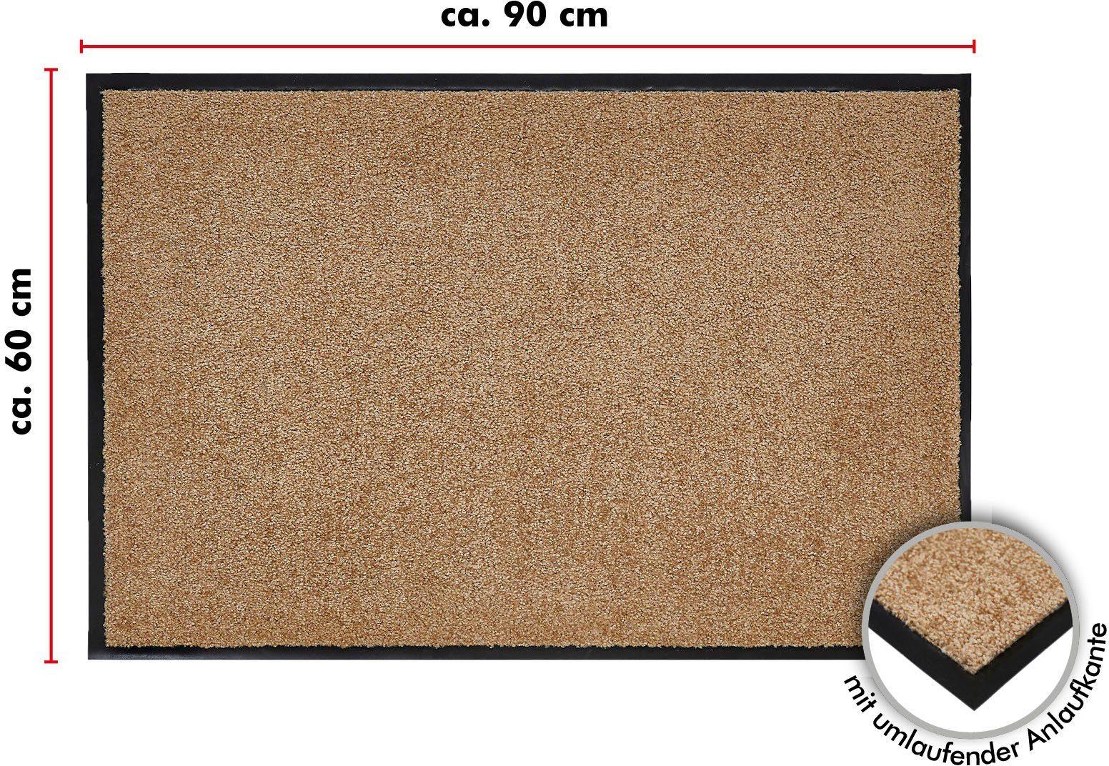 Andiamo Mat Super Wash & Clean, Made in Belgium Vuilopvangmat, uni kleuren, antislip, wasbaar